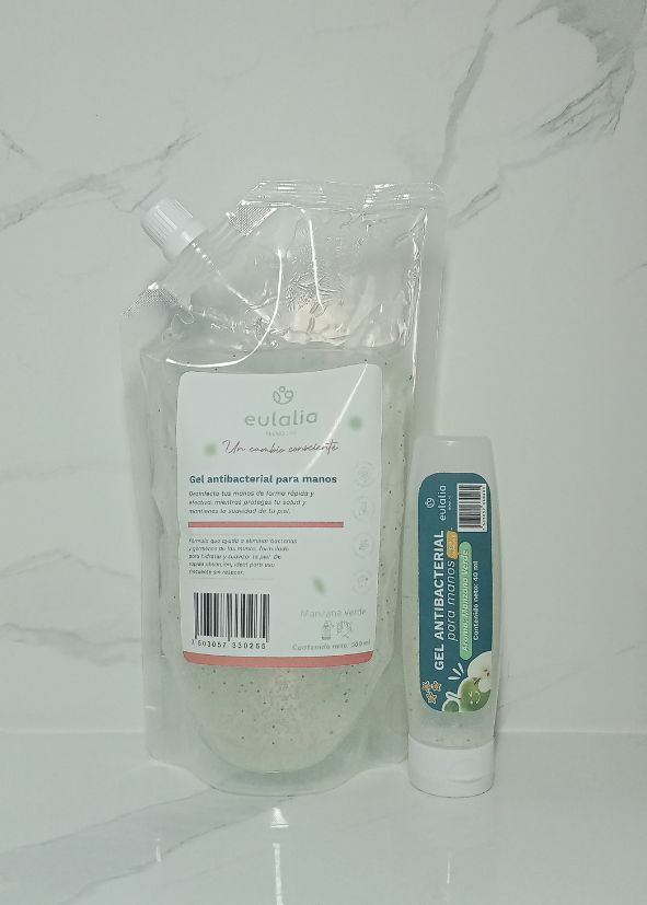 Gel Antibacterial para Manos - Aroma a Manzana Verde