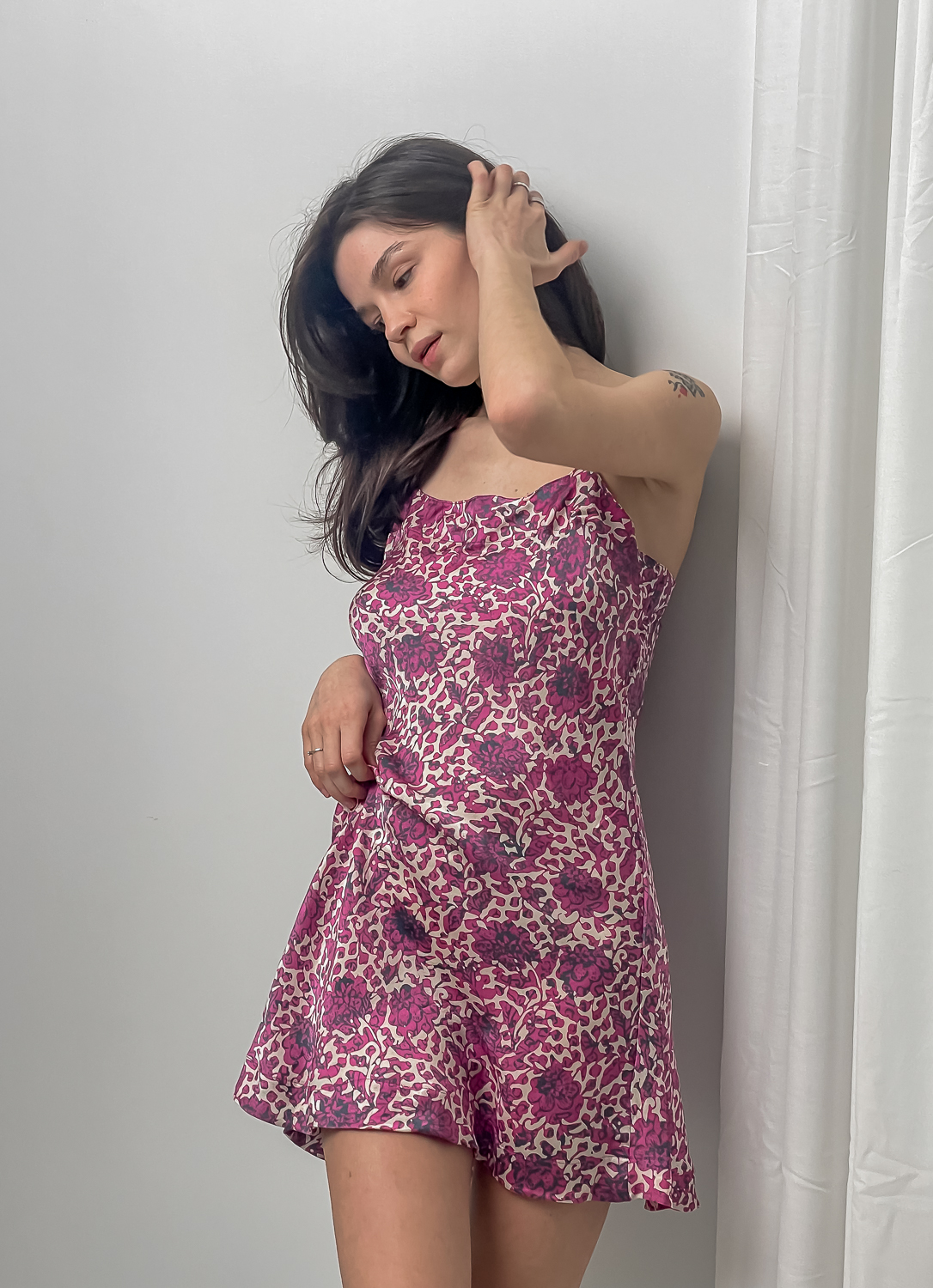 CAMISOLE DRESS "PERIWINKLE MAUVE"