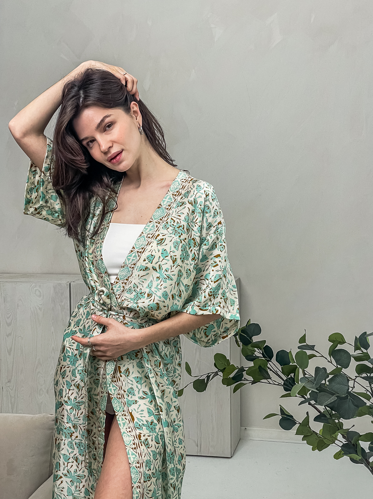 KIMONO "MILKY MOSS"