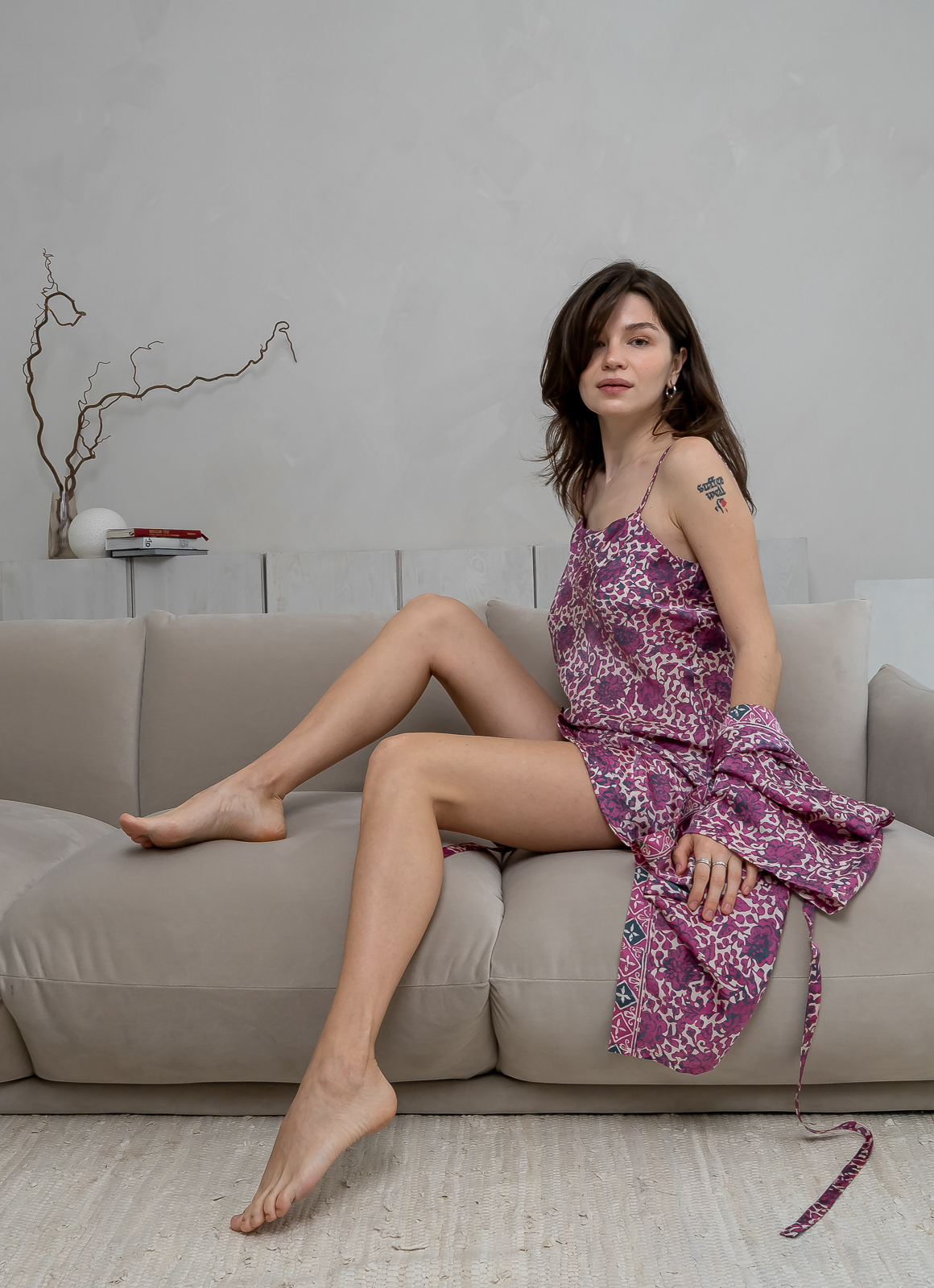 KIMONO "PERIWINKLE MAUVE"