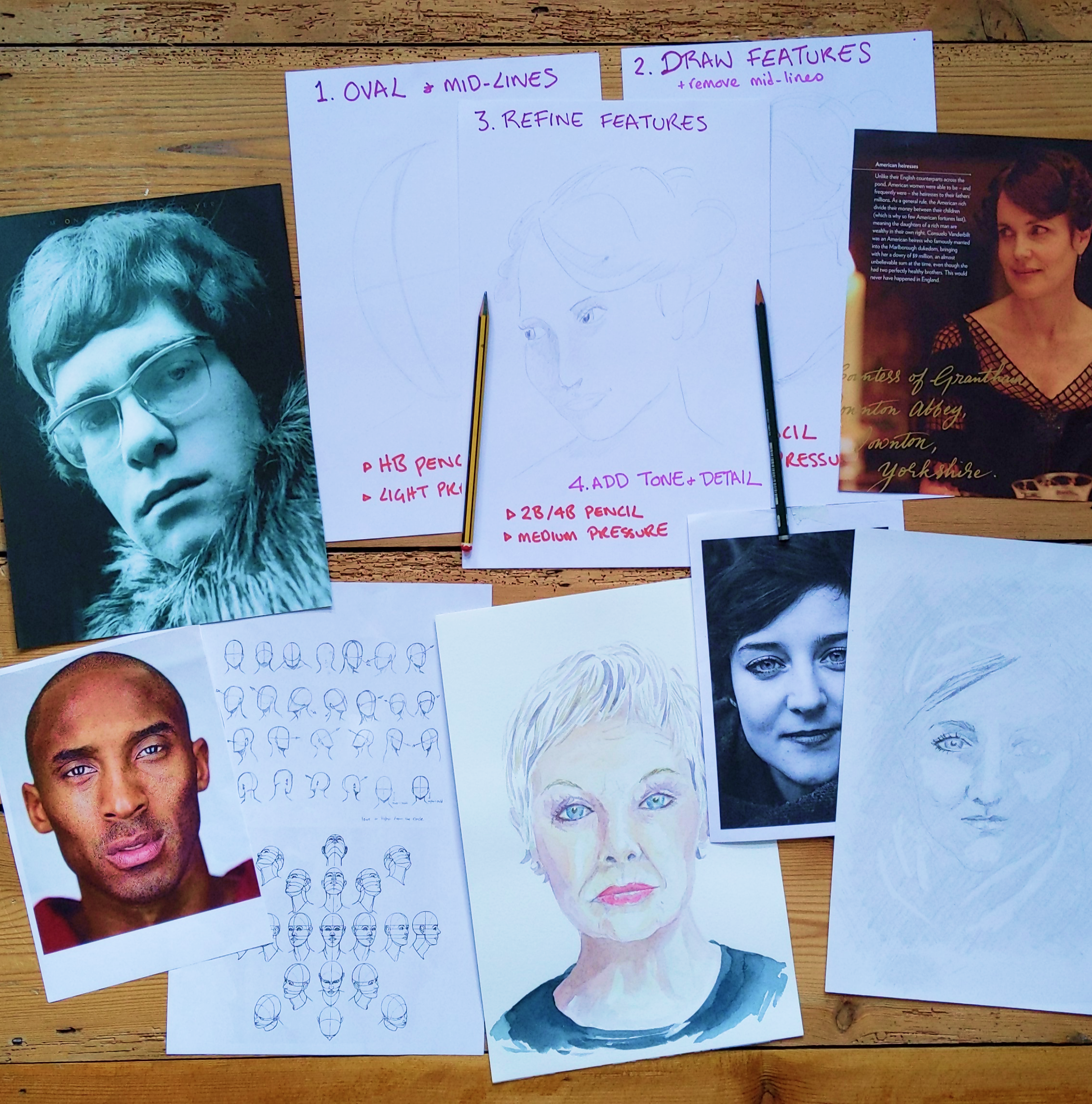 Pencil portraits