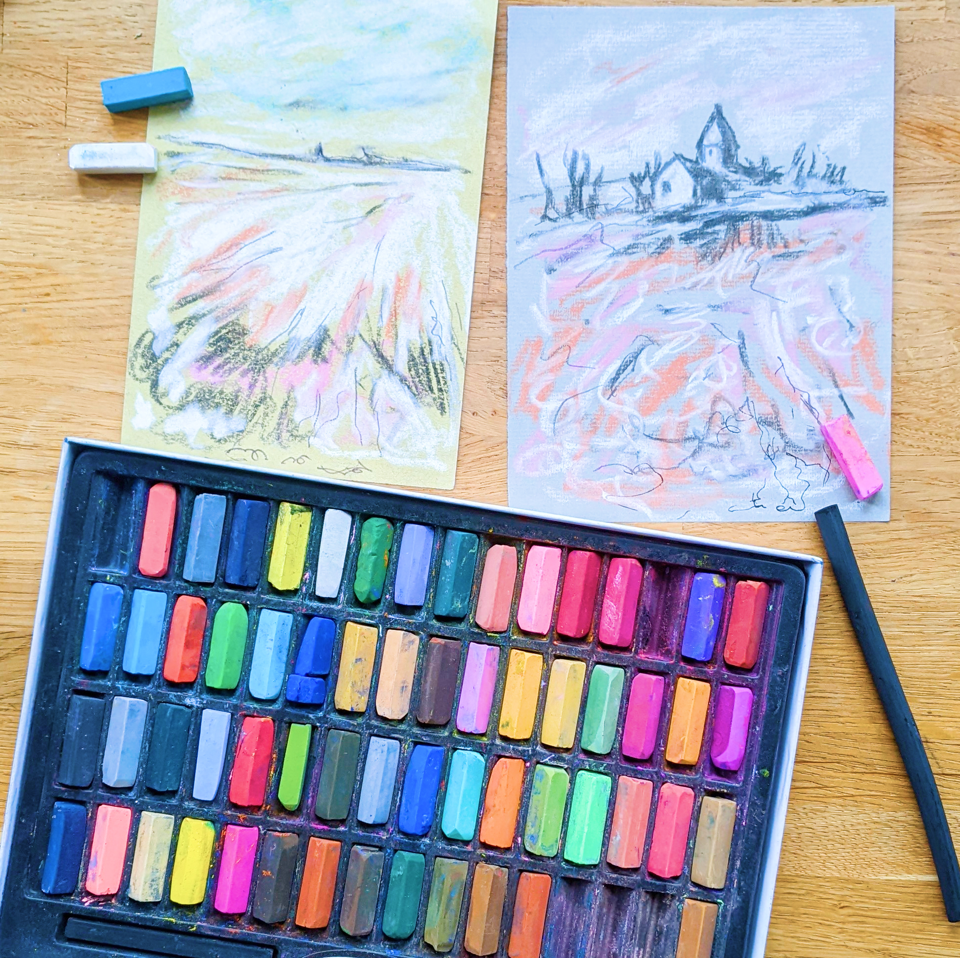 Pastel landscapes