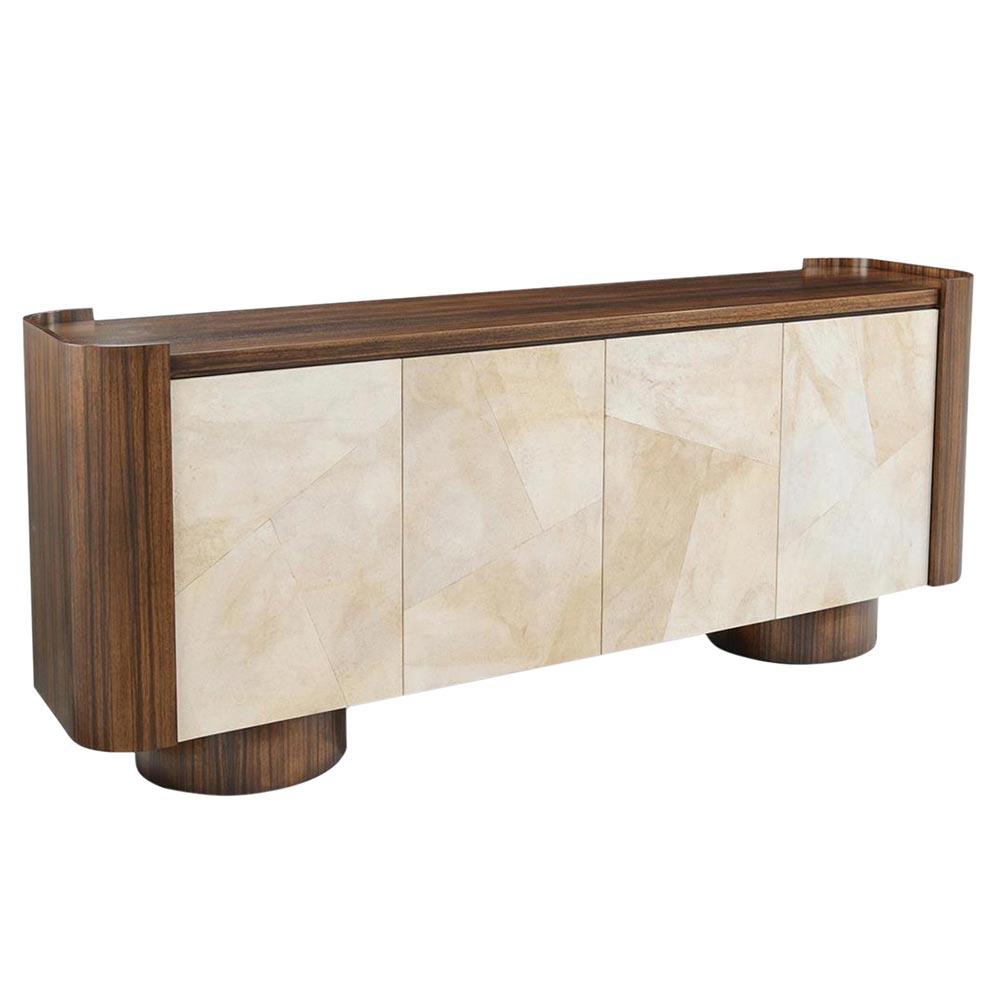 Brown Wood Credenza