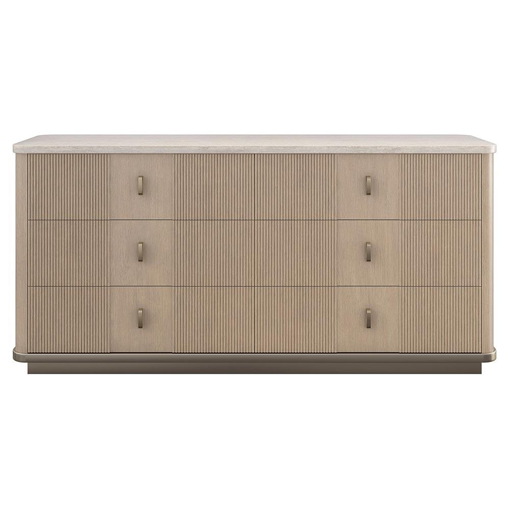 Wood Dresser wth Travertine Top