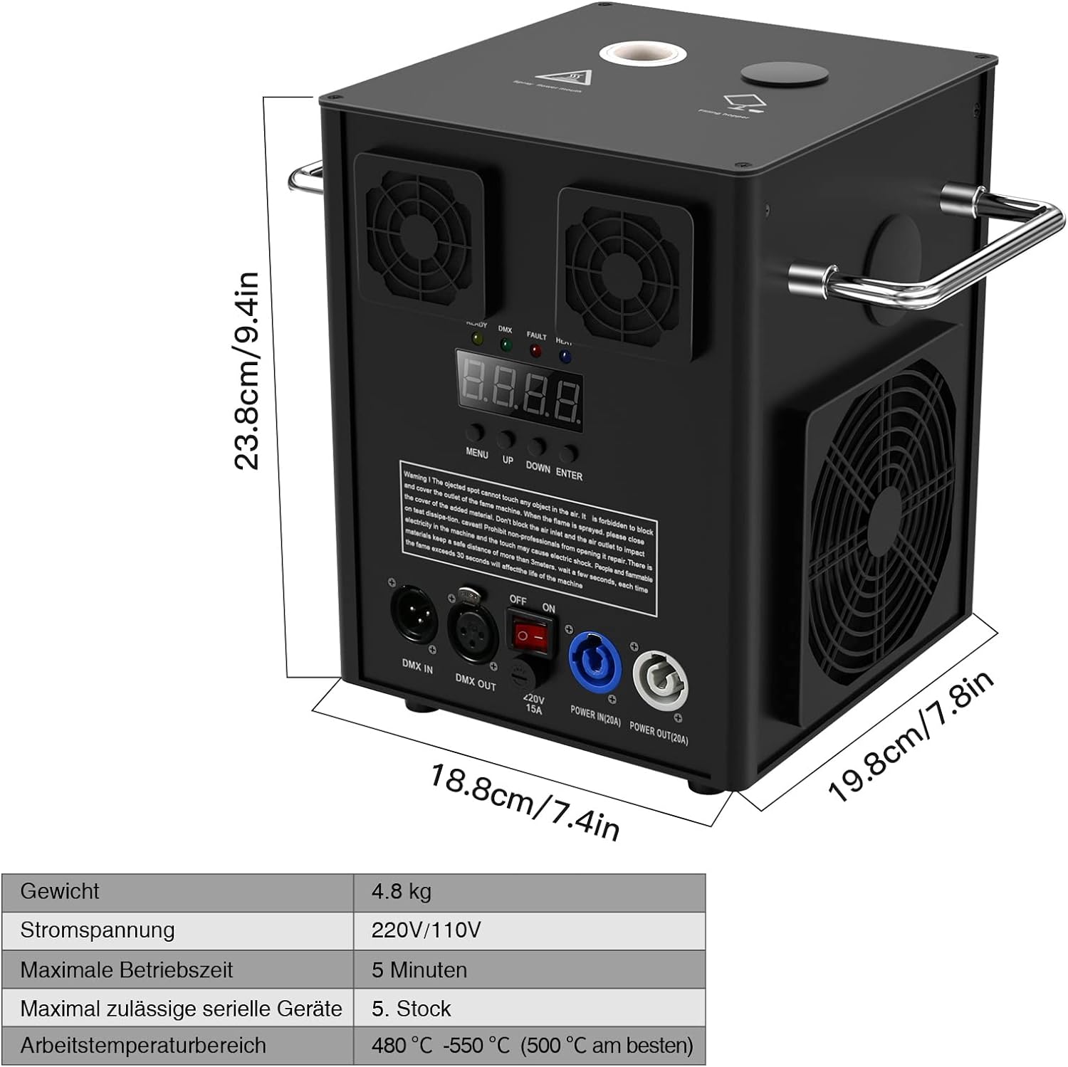 Machines à étincelles froides 600w