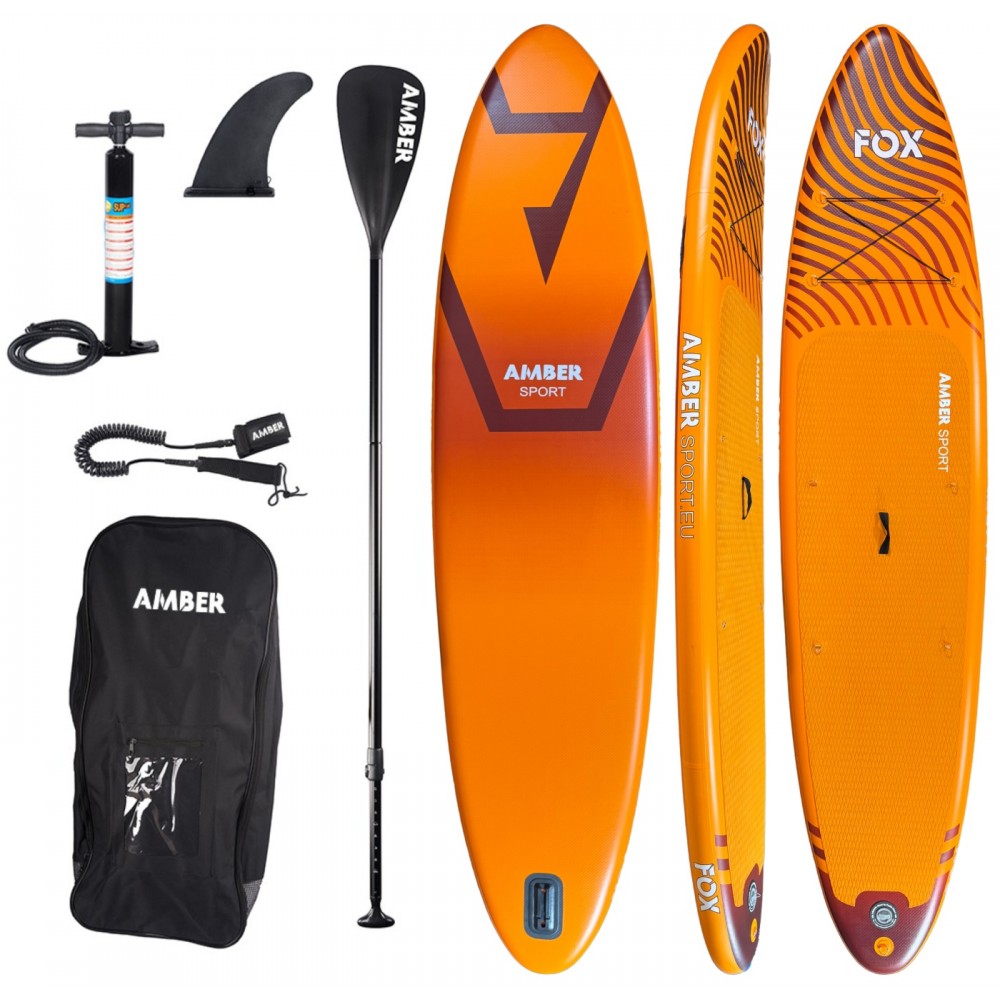 Pripučiamos irklentės komplektas AMBER FOX 12.1 LITE (376 cm)