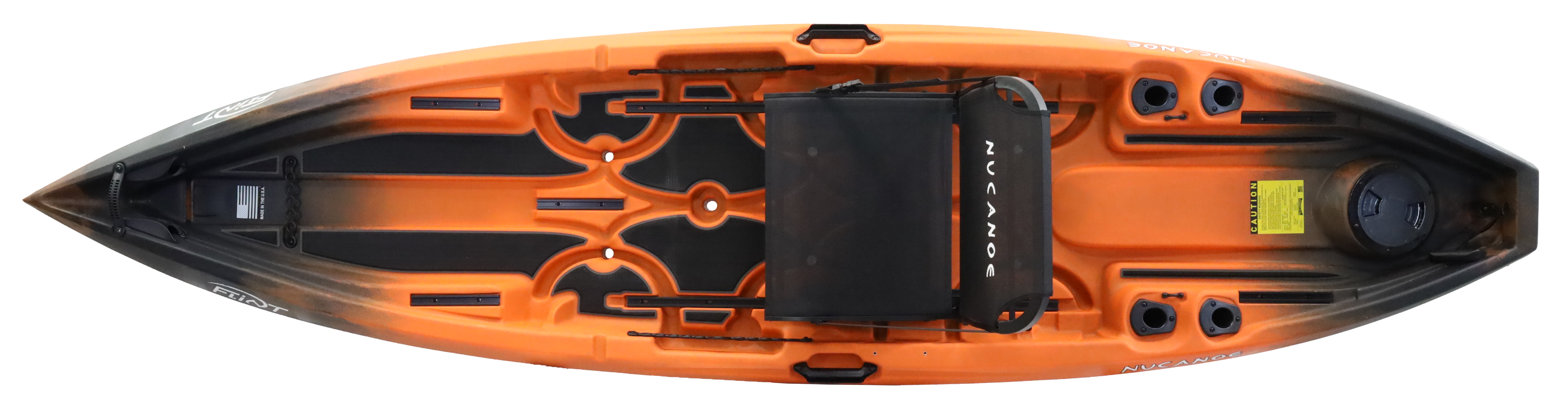 NuCanoe FLINT – žvejybos kajakas + Gerar POD | Pagamintas JAV