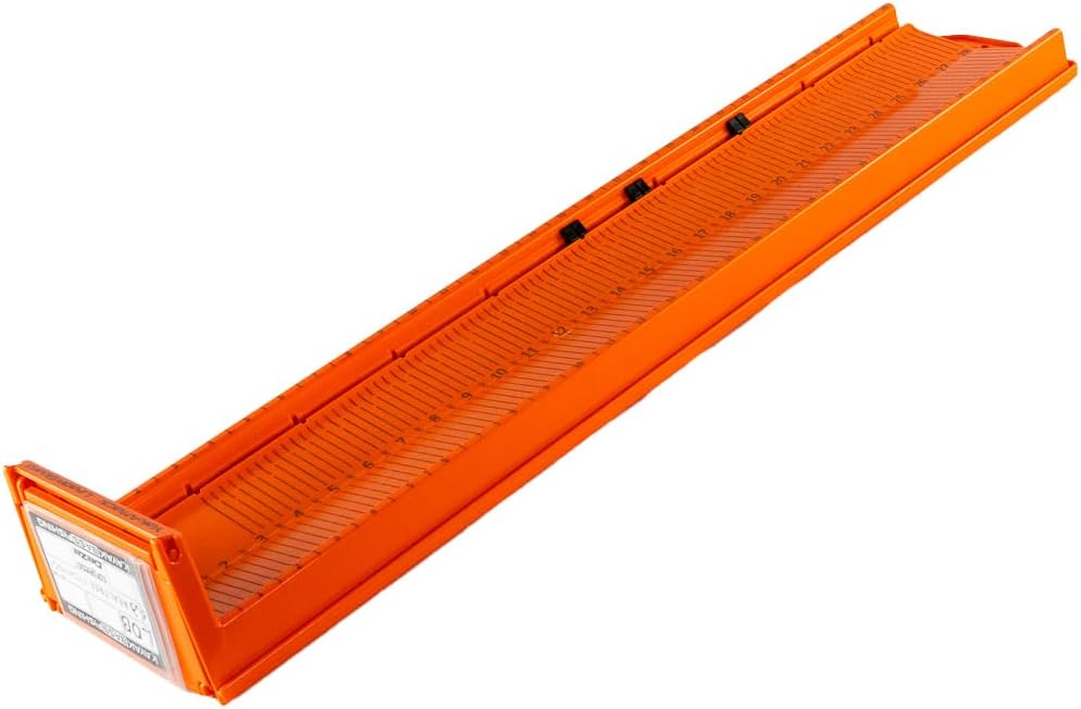 YakAttack Metric LeaderBoard 71 cm – žuvų matavimo lenta su ID laikikliais ir „cull“ žymekliais, oranžinė (MCD-1007-OR)