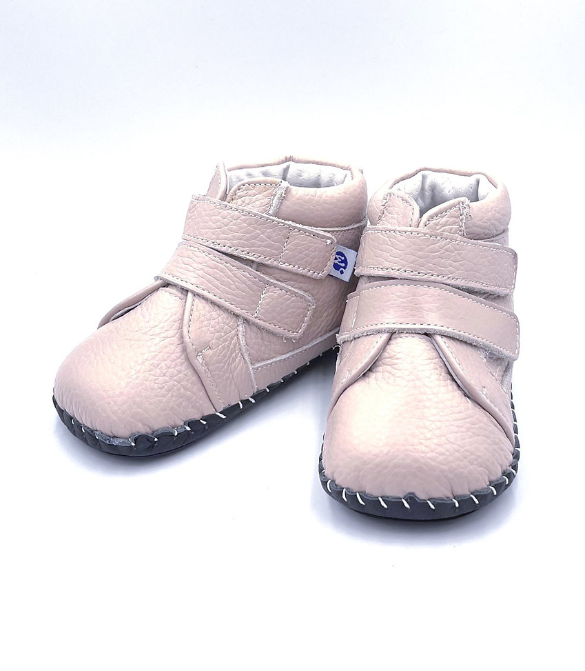 Softsole leather booties "Skylark" (pink)