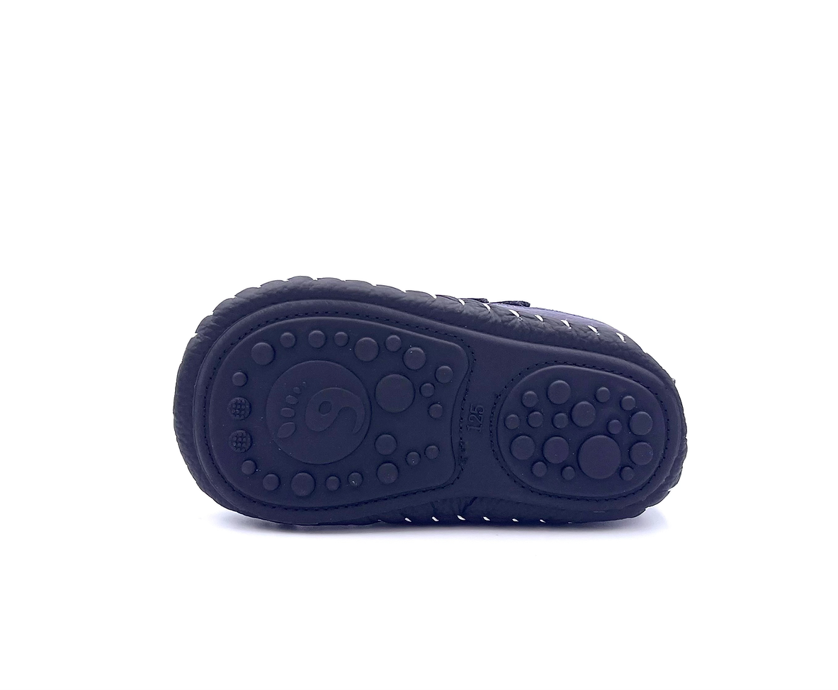 Softsole leather booties "Skylark" (navy)