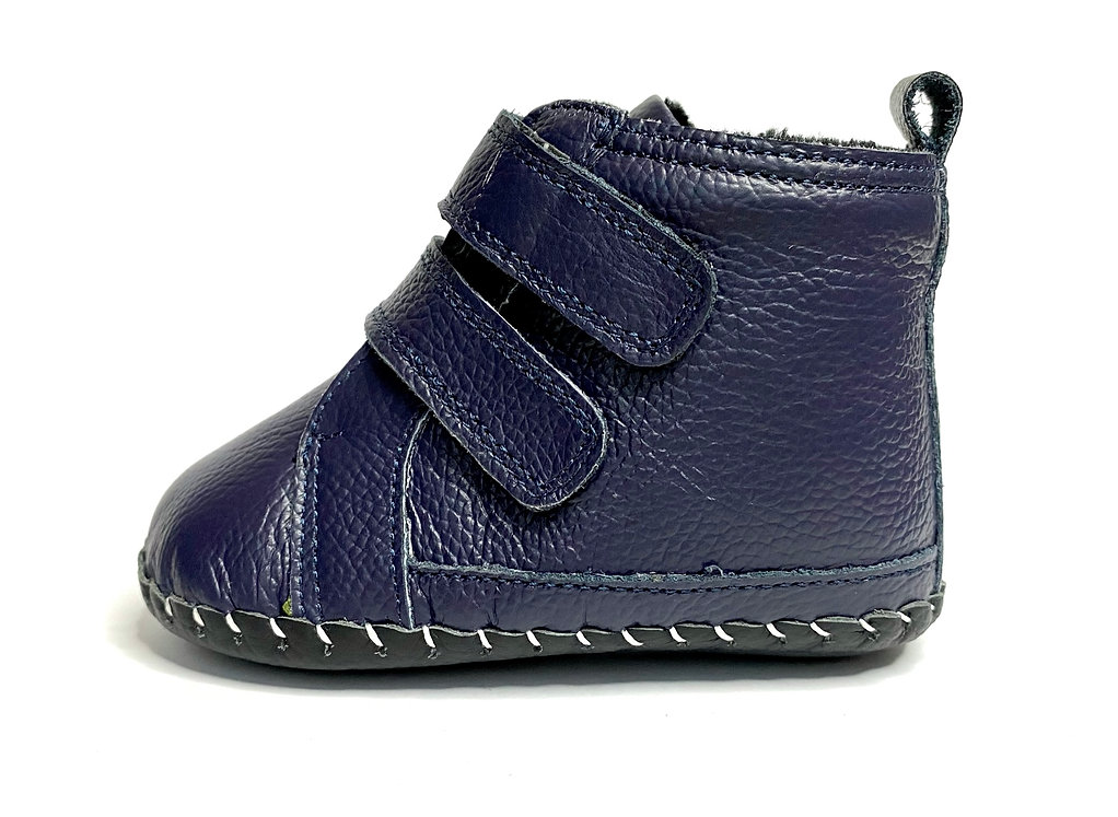 Softsole winter booties "Redstart" (navy)