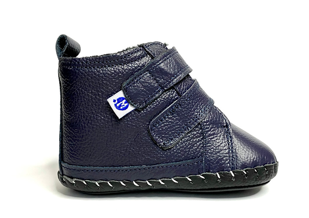 Softsole winter booties "Redstart" (navy)