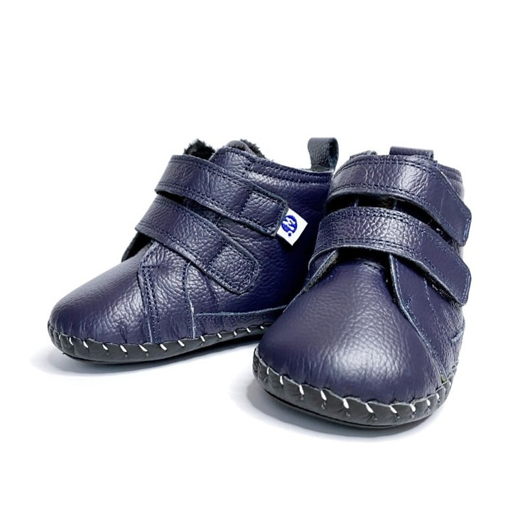 Softsole winter booties "Redstart" (navy)