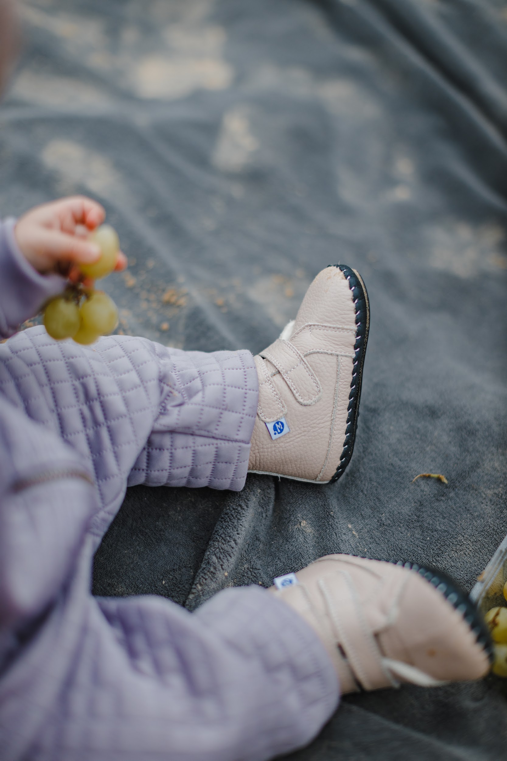 Softsole winter booties "Redstart" (pink)