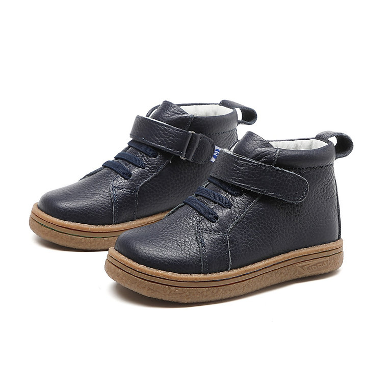 Leather Boots "Jay Lite" (navy)