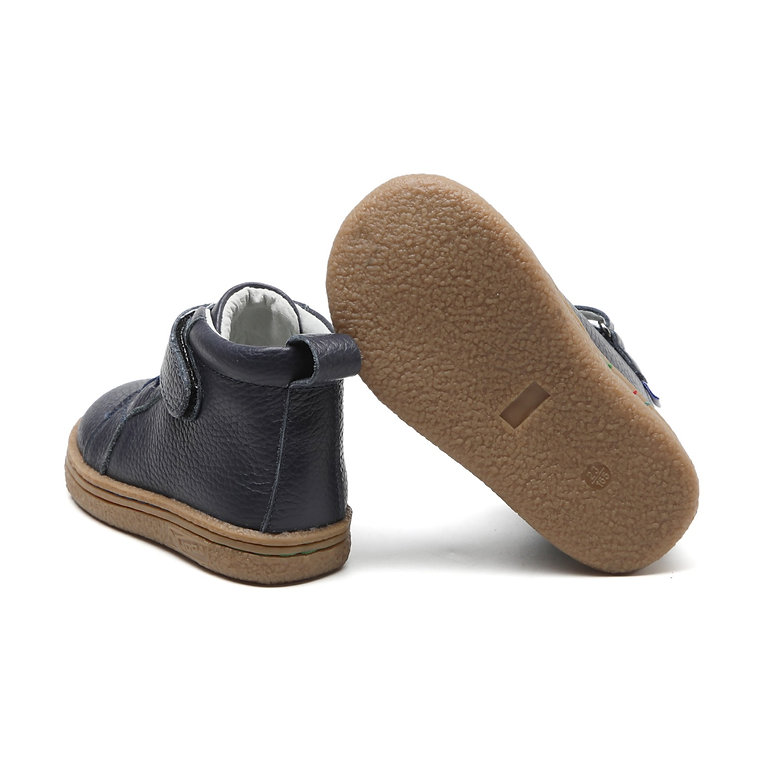 Leather Boots "Jay Lite" (navy)