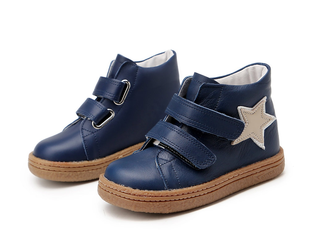 Starling Boots (navy/beige)