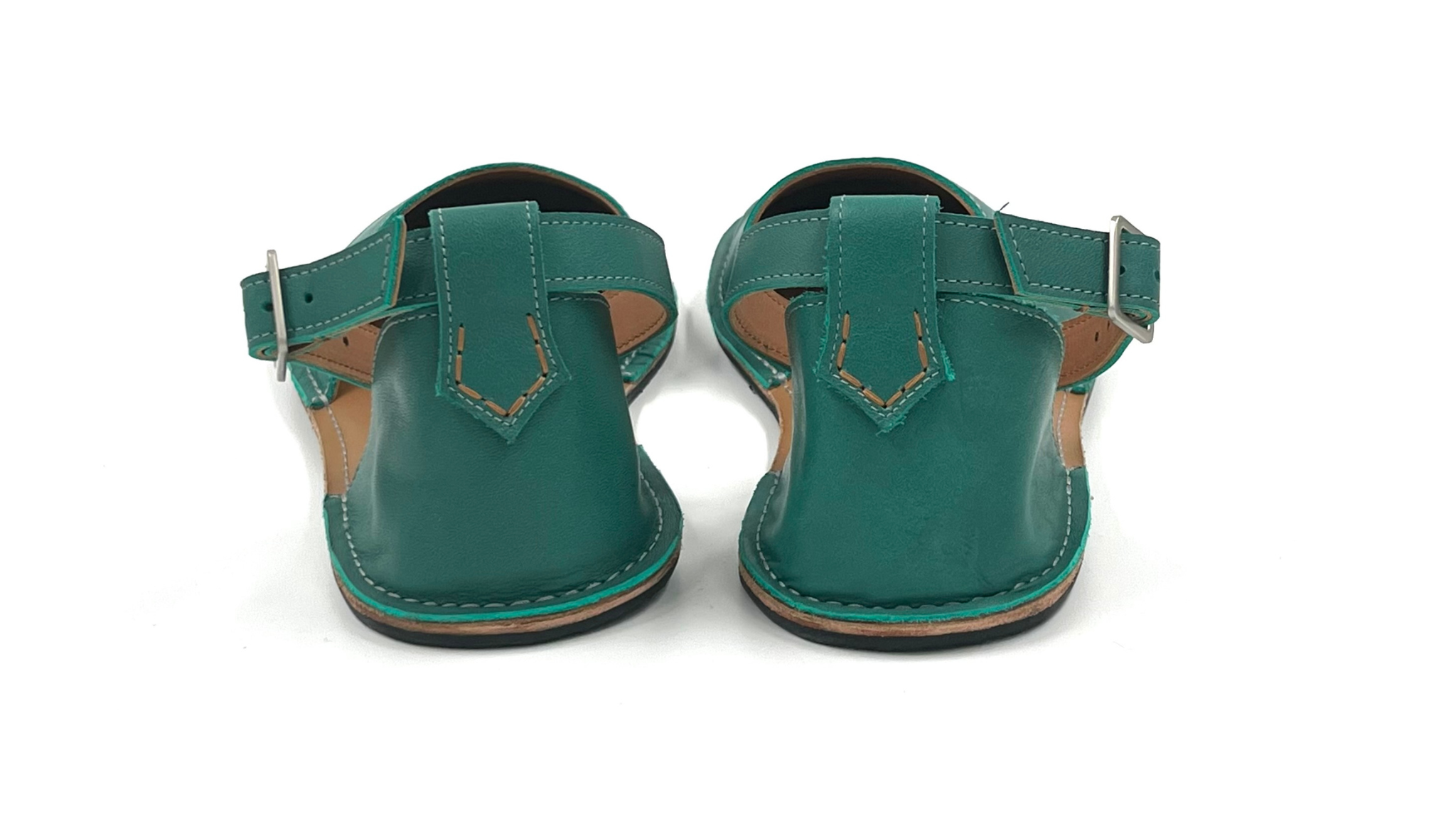 Barefoot Leather Shoes for Women “Teal” (teal green)