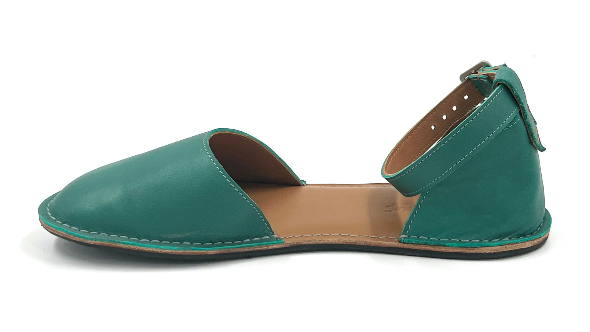 Barefoot Leather Shoes for Women “Teal” (teal green)