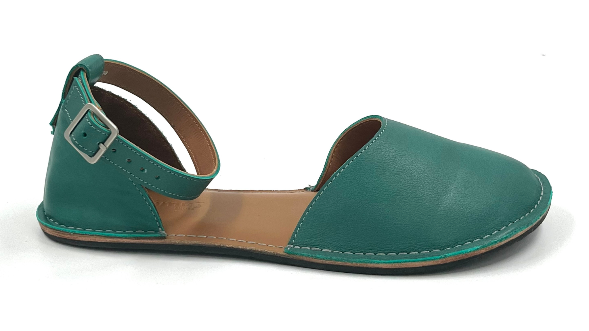 Barefoot Leather Shoes for Women “Teal” (teal green)