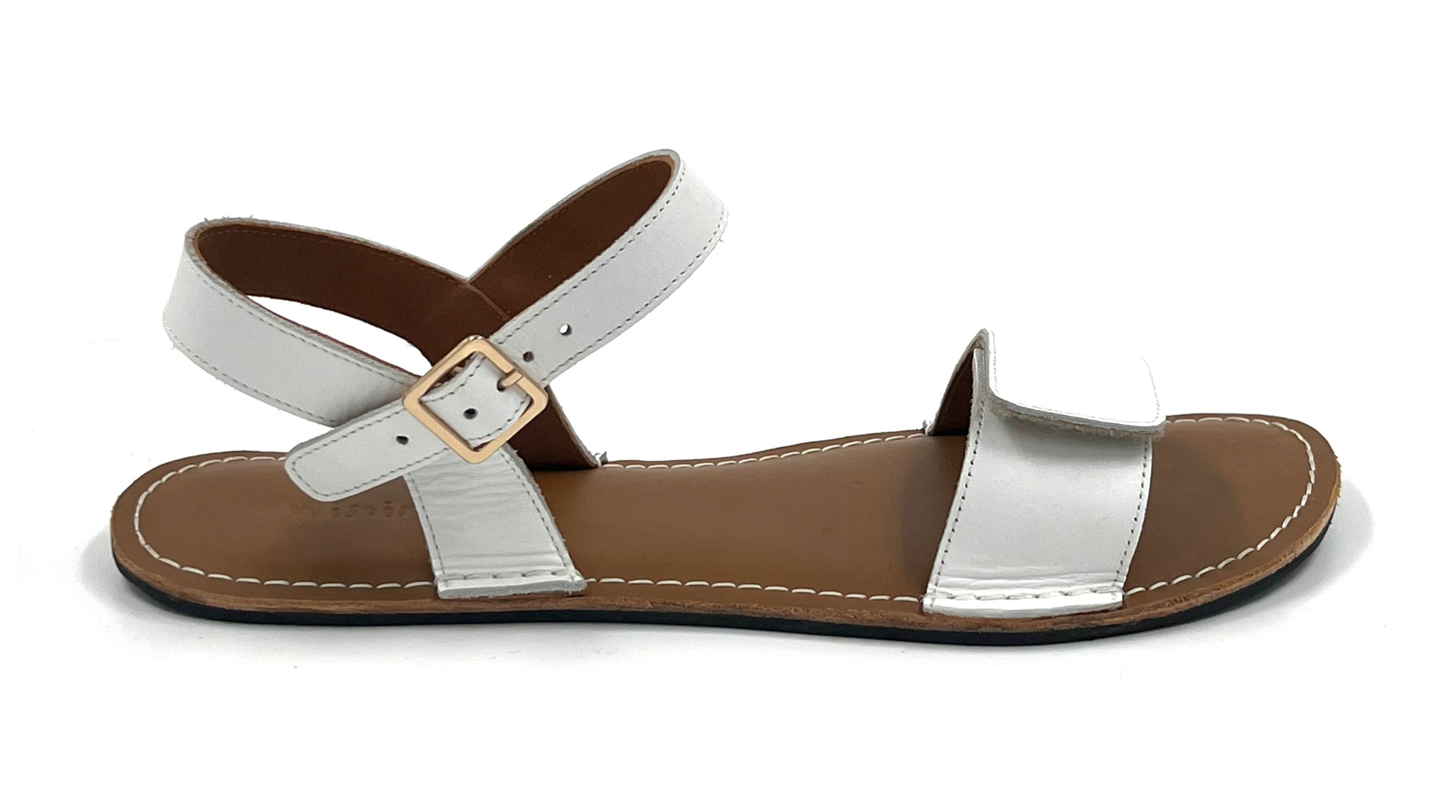 Barefoot Leather Sandals for Women "Ibis" (white)
