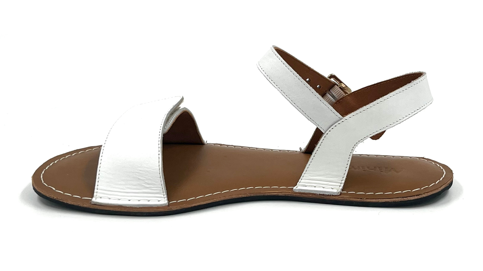 Barefoot Leather Sandals for Women "Ibis" (white)