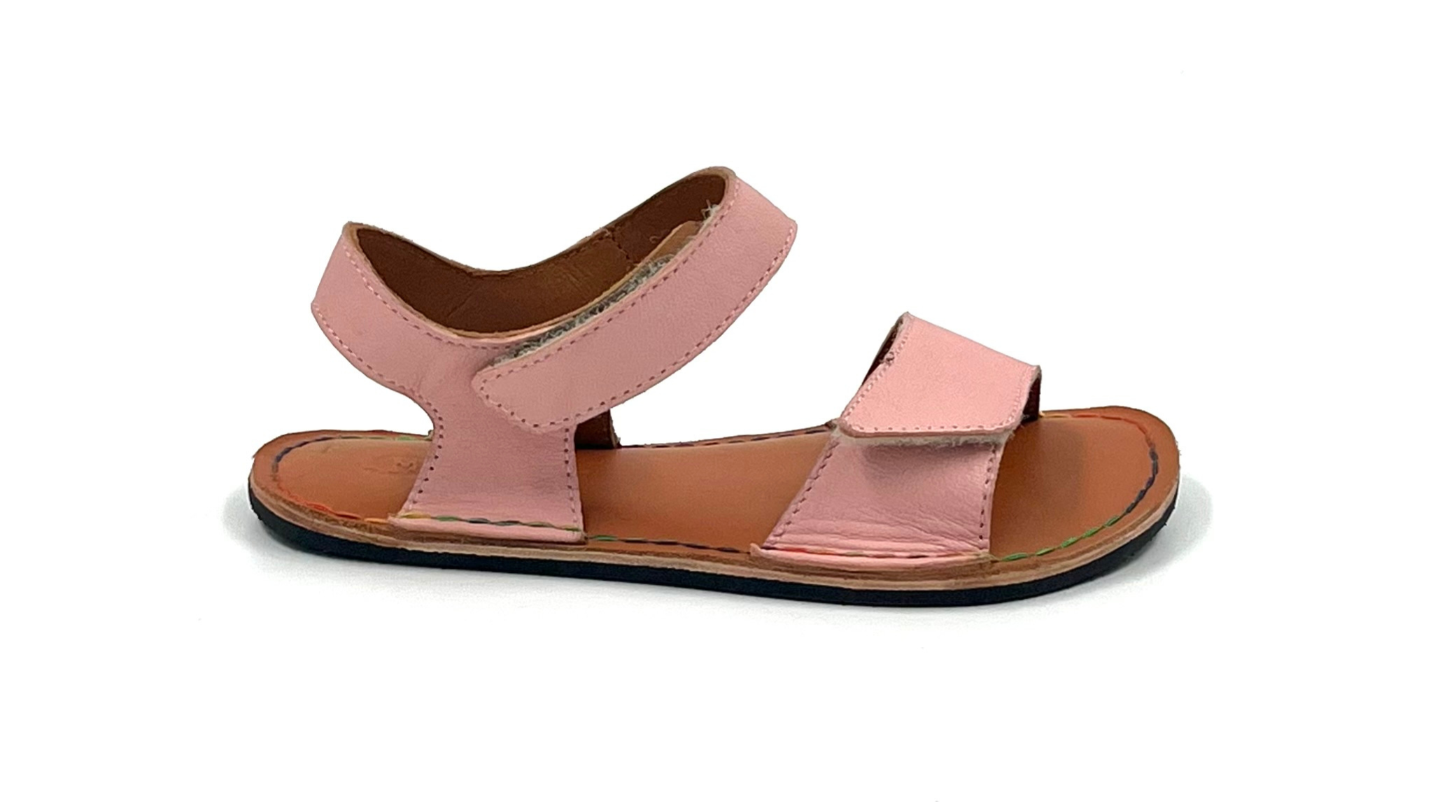Barefoot Leather Sandals for Kids "Seagull" (pink)