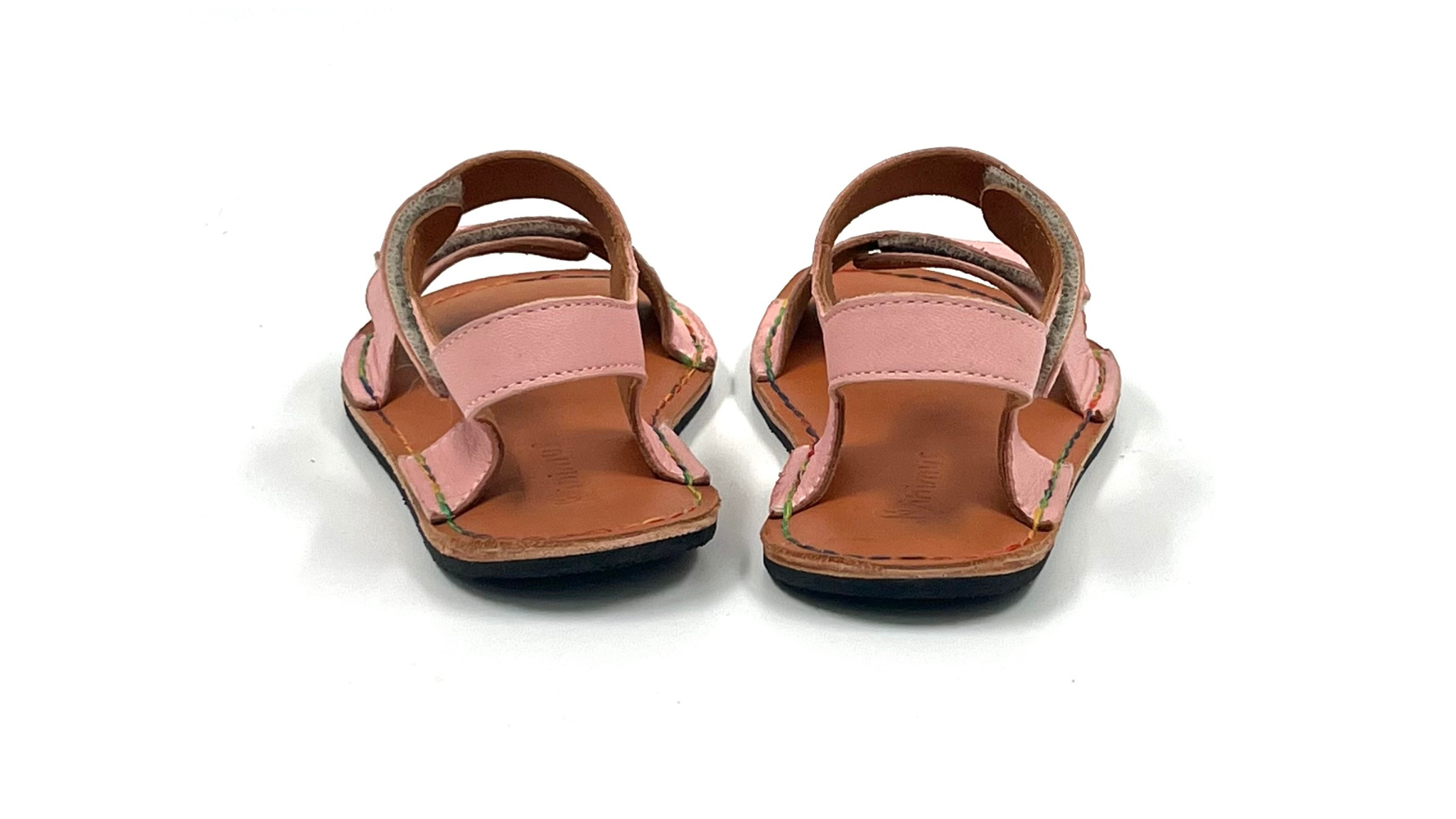 Barefoot Leather Sandals for Kids "Seagull" (pink)