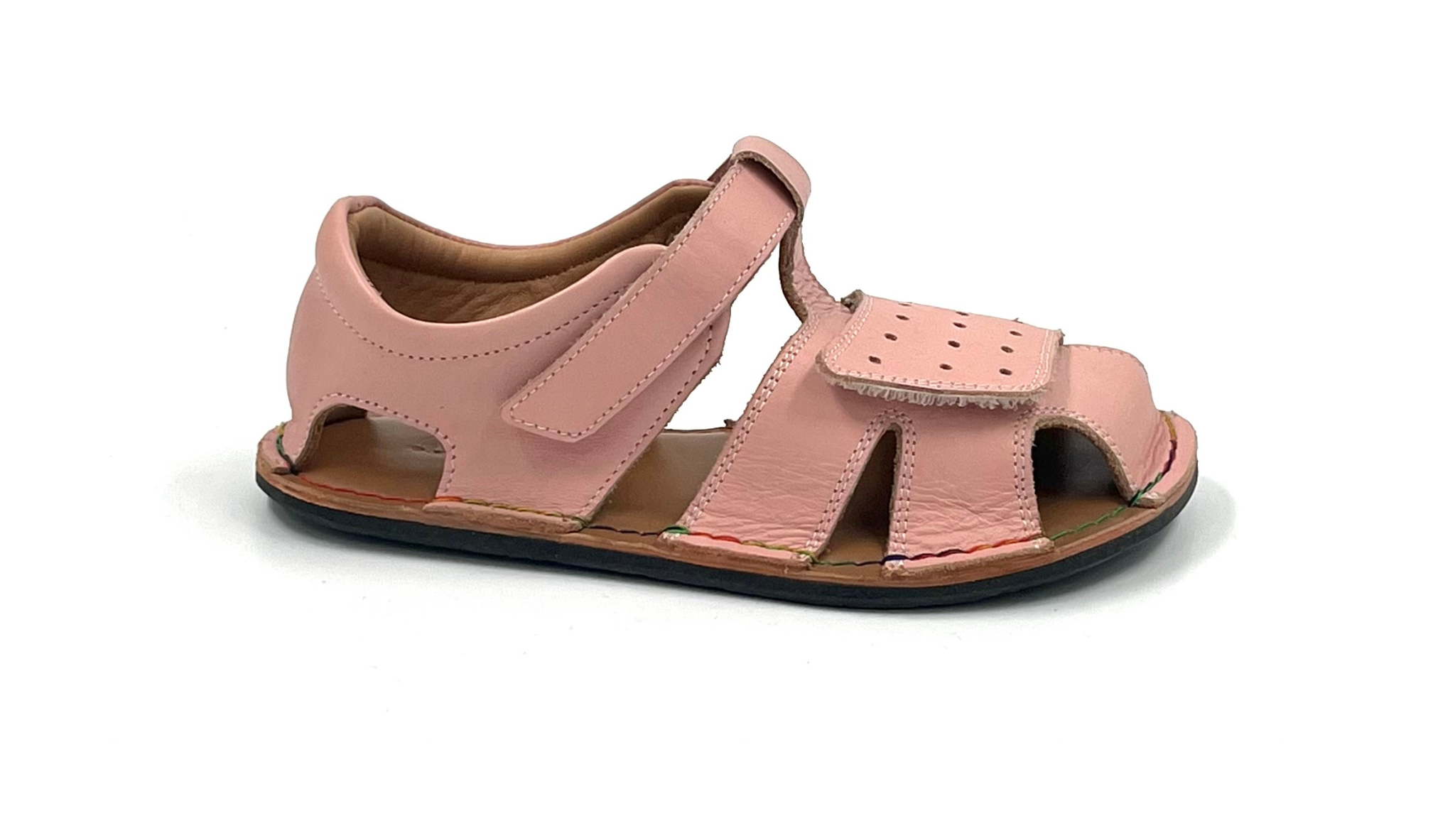 Barefoot Leather Sandals for Kids "Sanderling"  (pink)