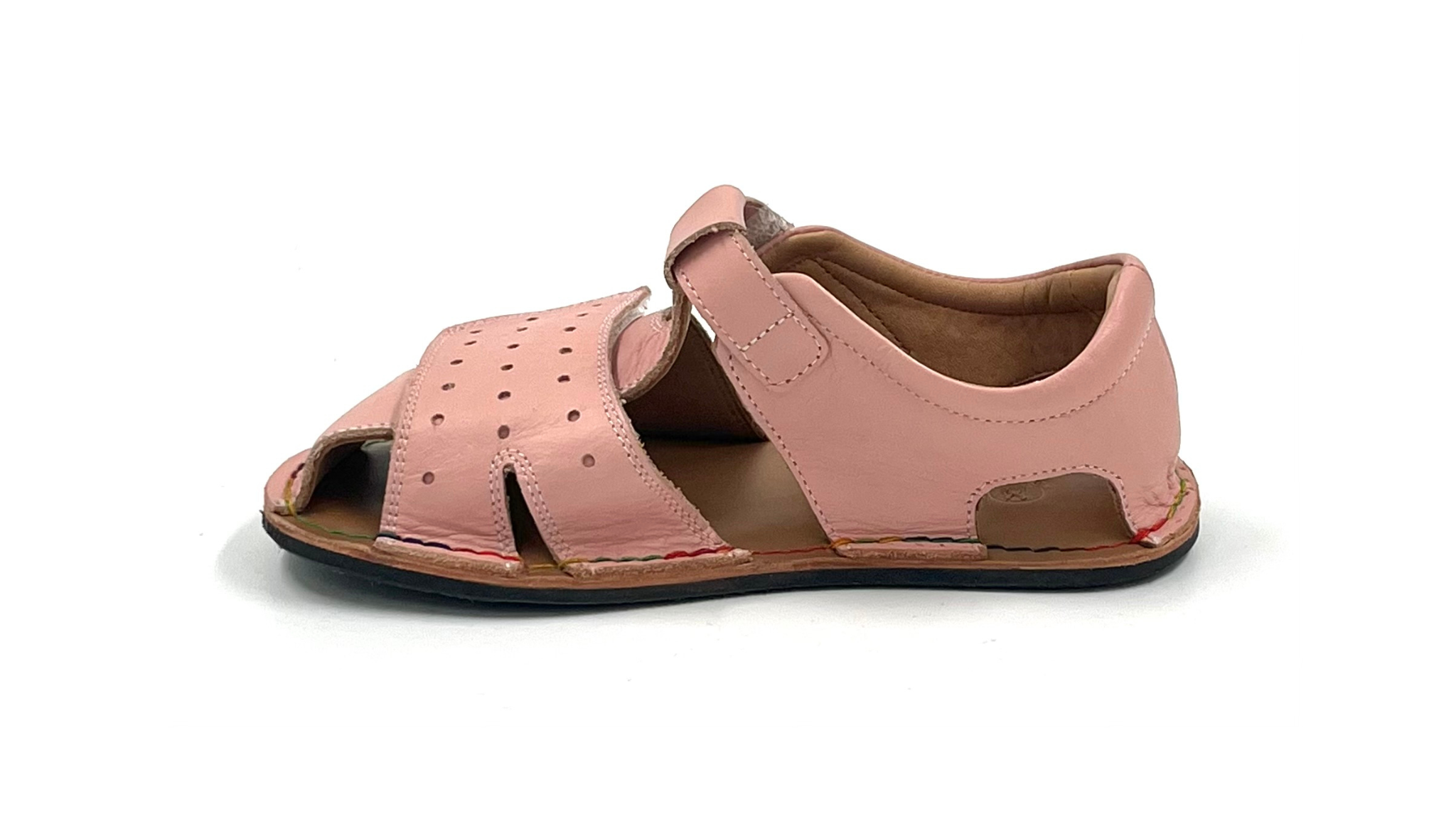 Barefoot Leather Sandals for Kids "Sanderling"  (pink)