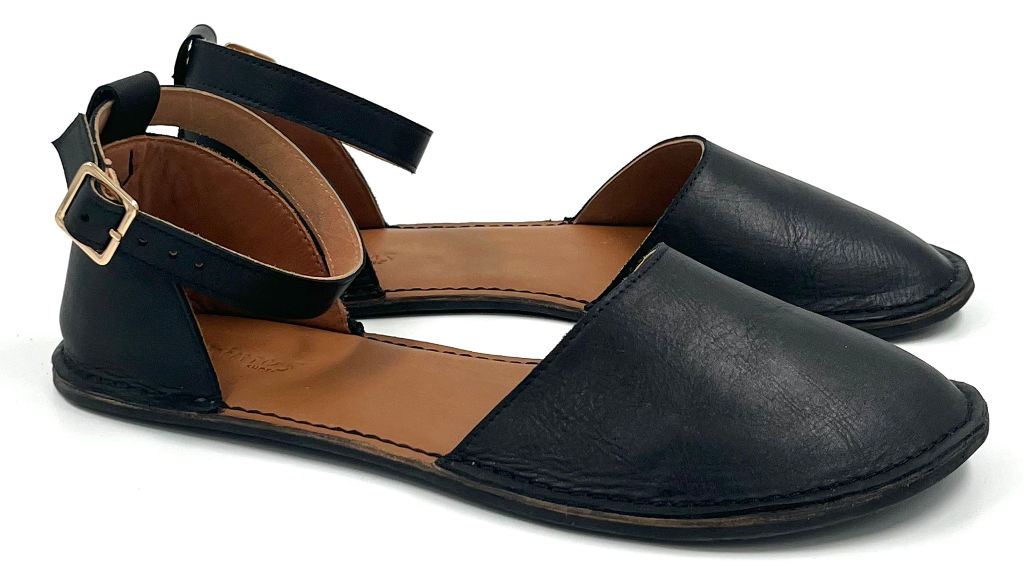 Barefoot Leather Shoes for Women “Teal” (black)