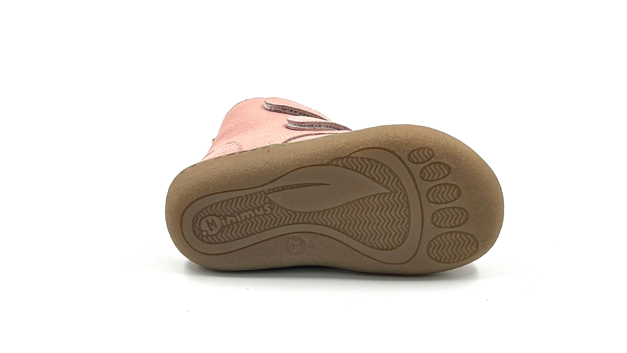 Barefoot Leather Winter Boots for Kids "Robin 2" (pink)