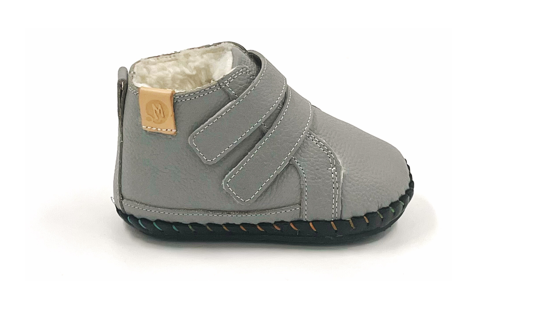 First-walker Barefoot Winter Booties "Redstart 2" (grey)