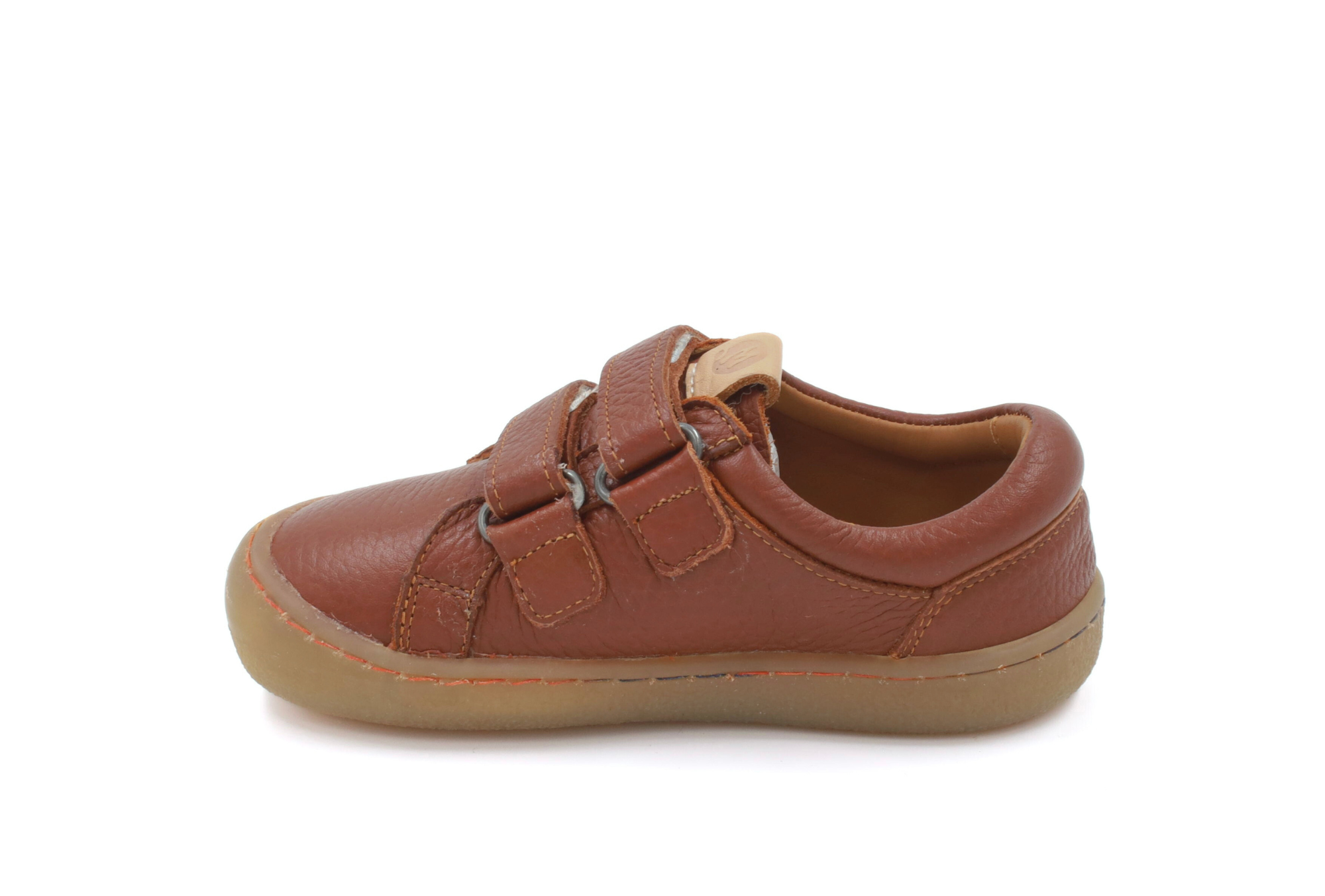 Barefoot Leather Sneakers for Kids "Woodpecker" (tan)