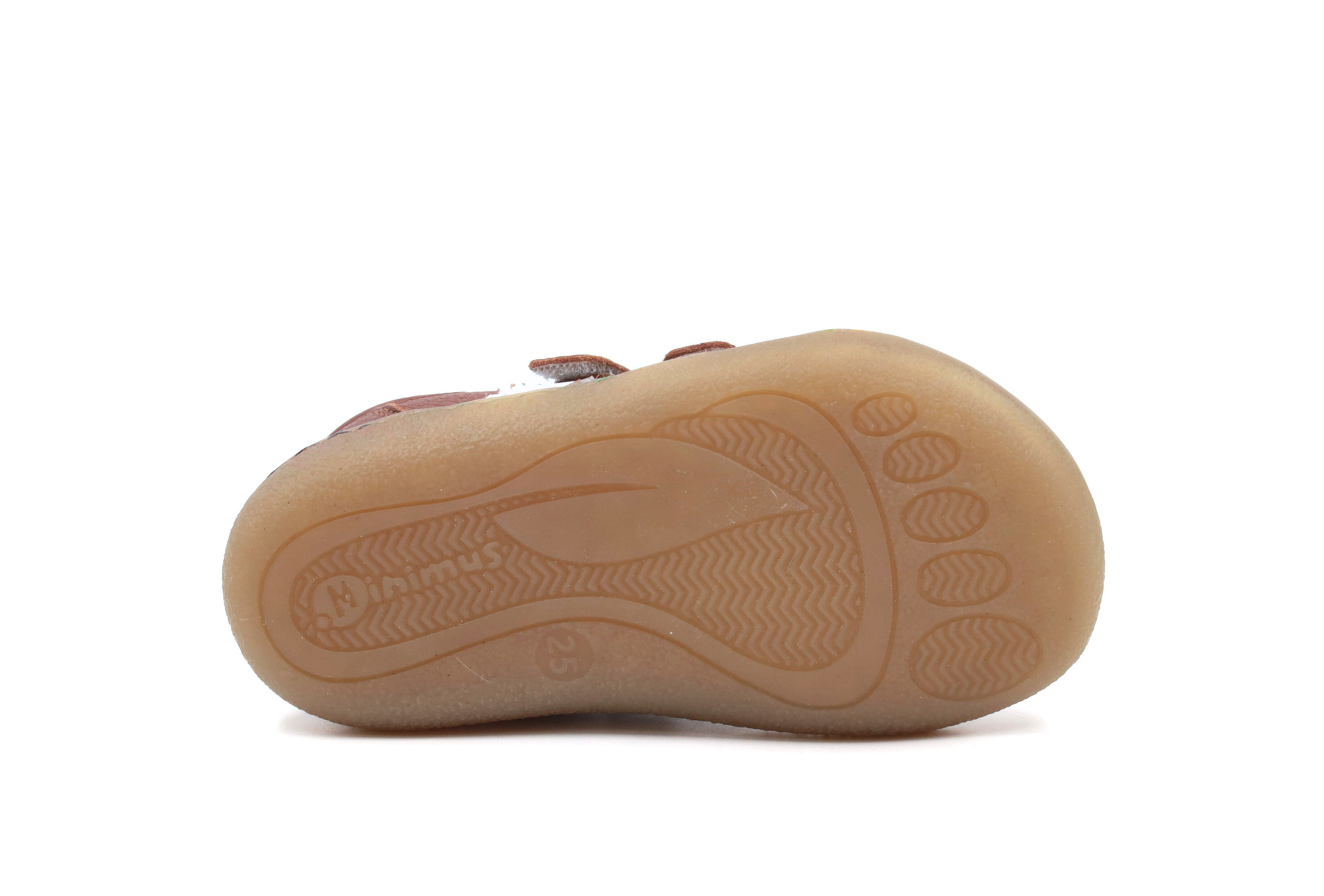 Barefoot Leather Sneakers for Kids "Woodpecker" (tan)