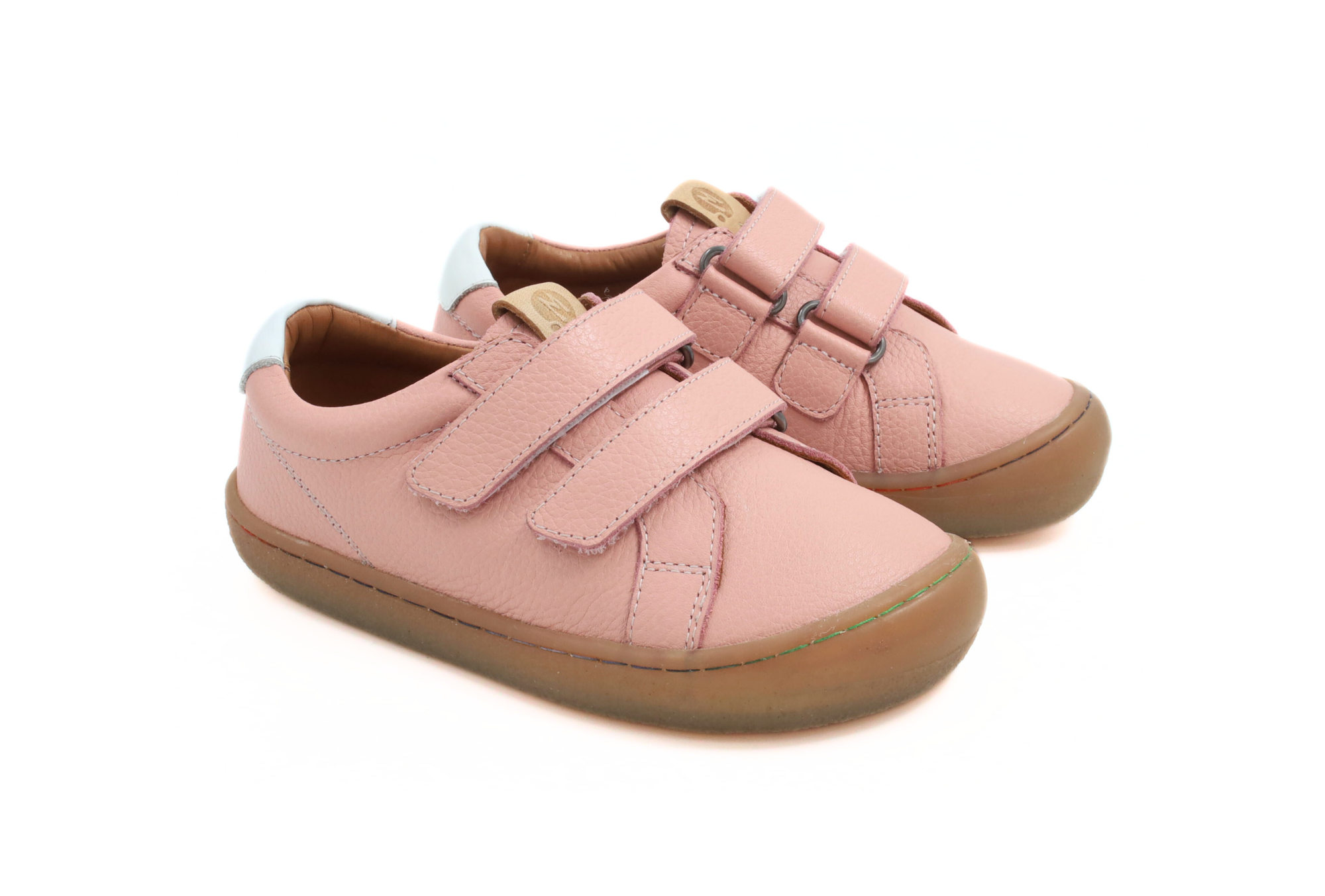 Barefoot Leather Sneakers for Kids "Snipe" (pink)