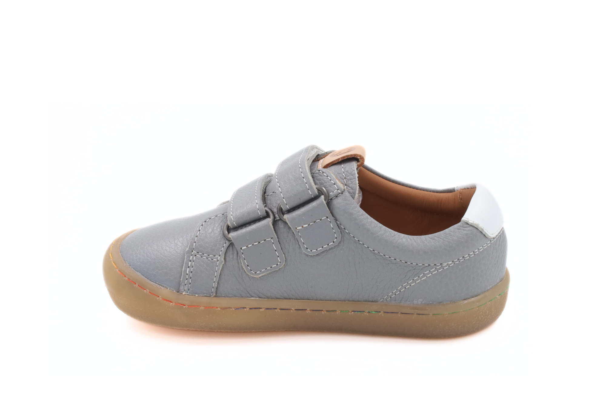 Barefoot Leather Sneakers for Kids "Snipe" (grey)