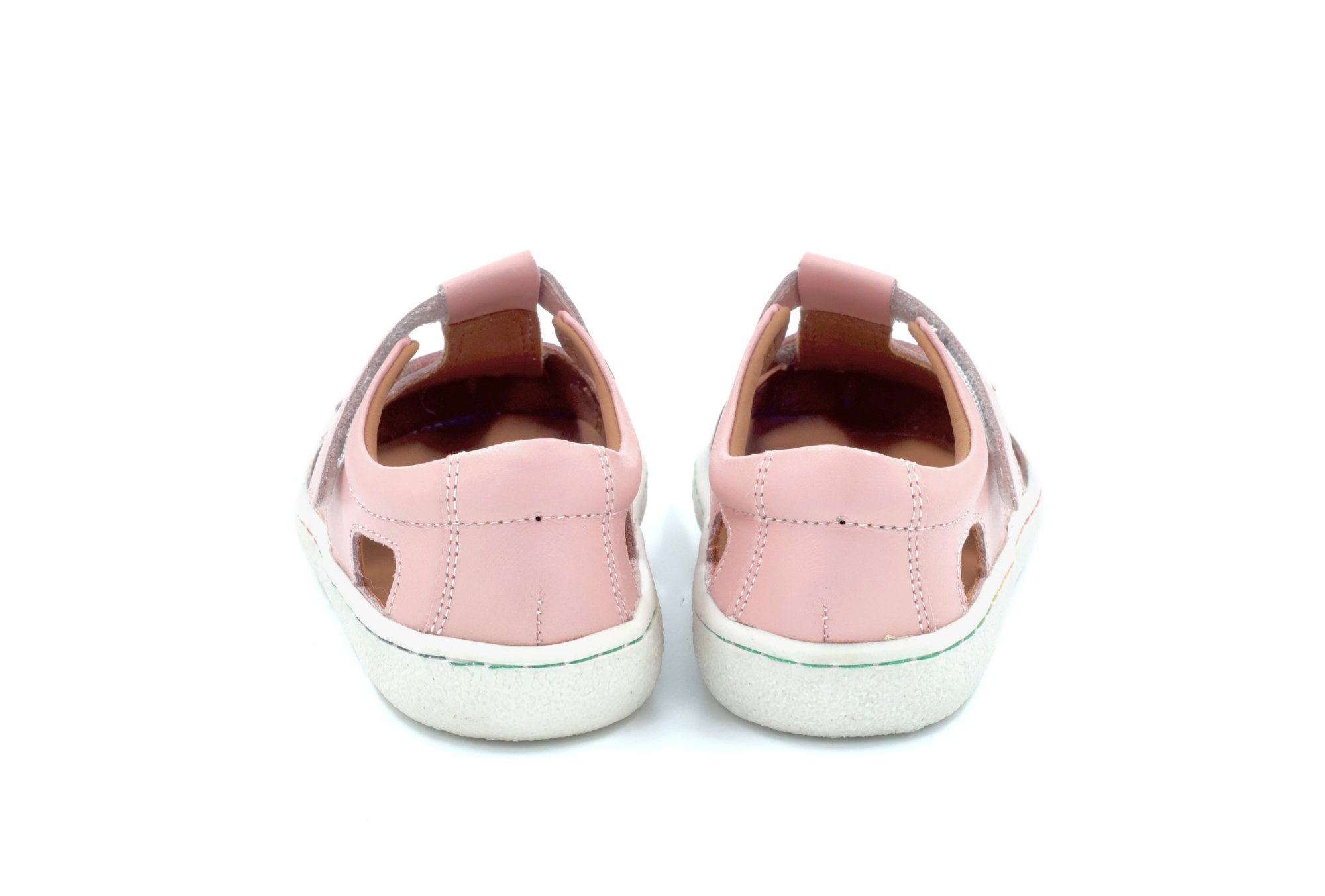 Barefoot Leather Sandals for Kids "Sanderling NEW" (pink)