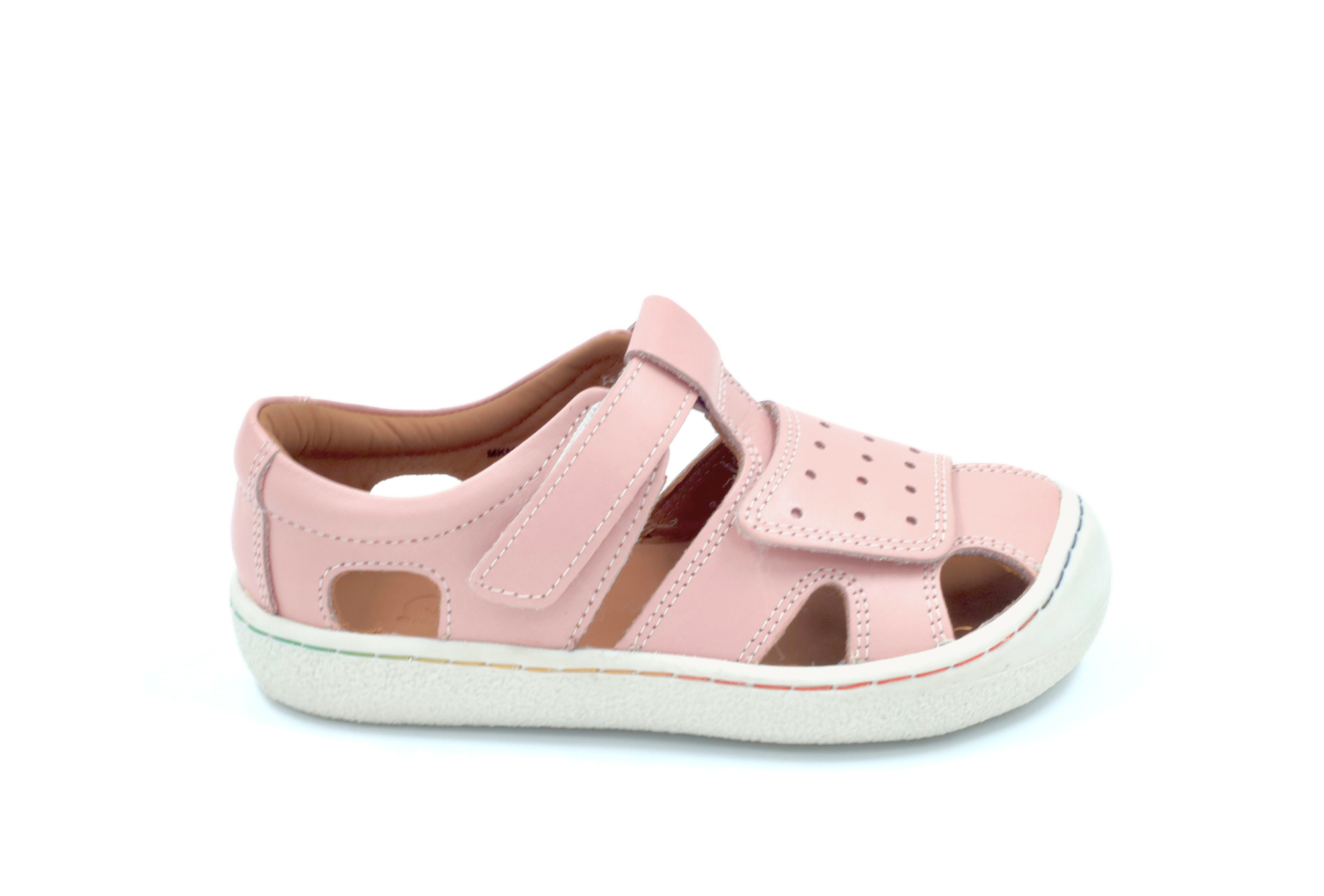 Barefoot Leather Sandals for Kids "Sanderling NEW" (pink)