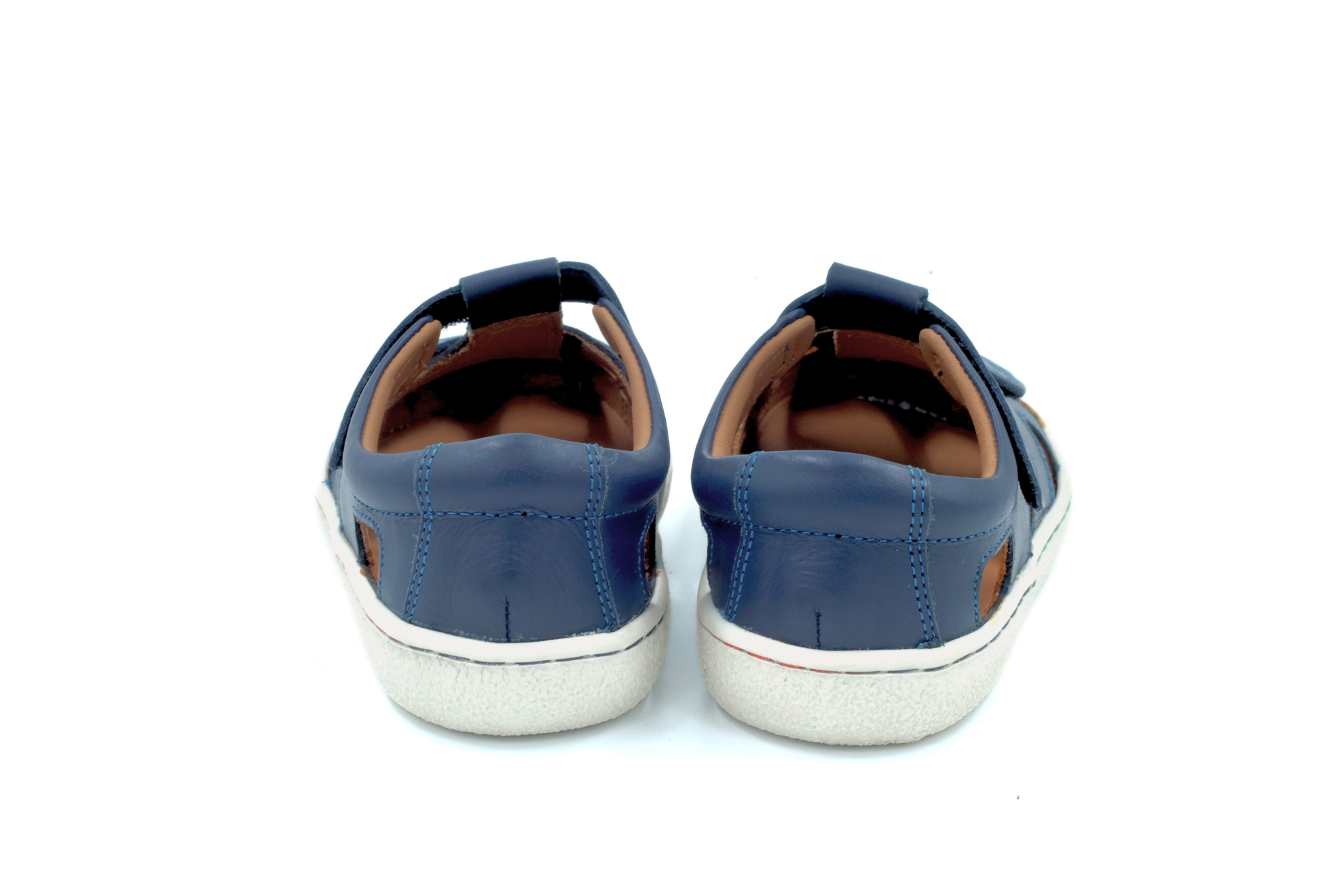 Barefoot Leather Sandals for Kids "Sanderling NEW" (navy)