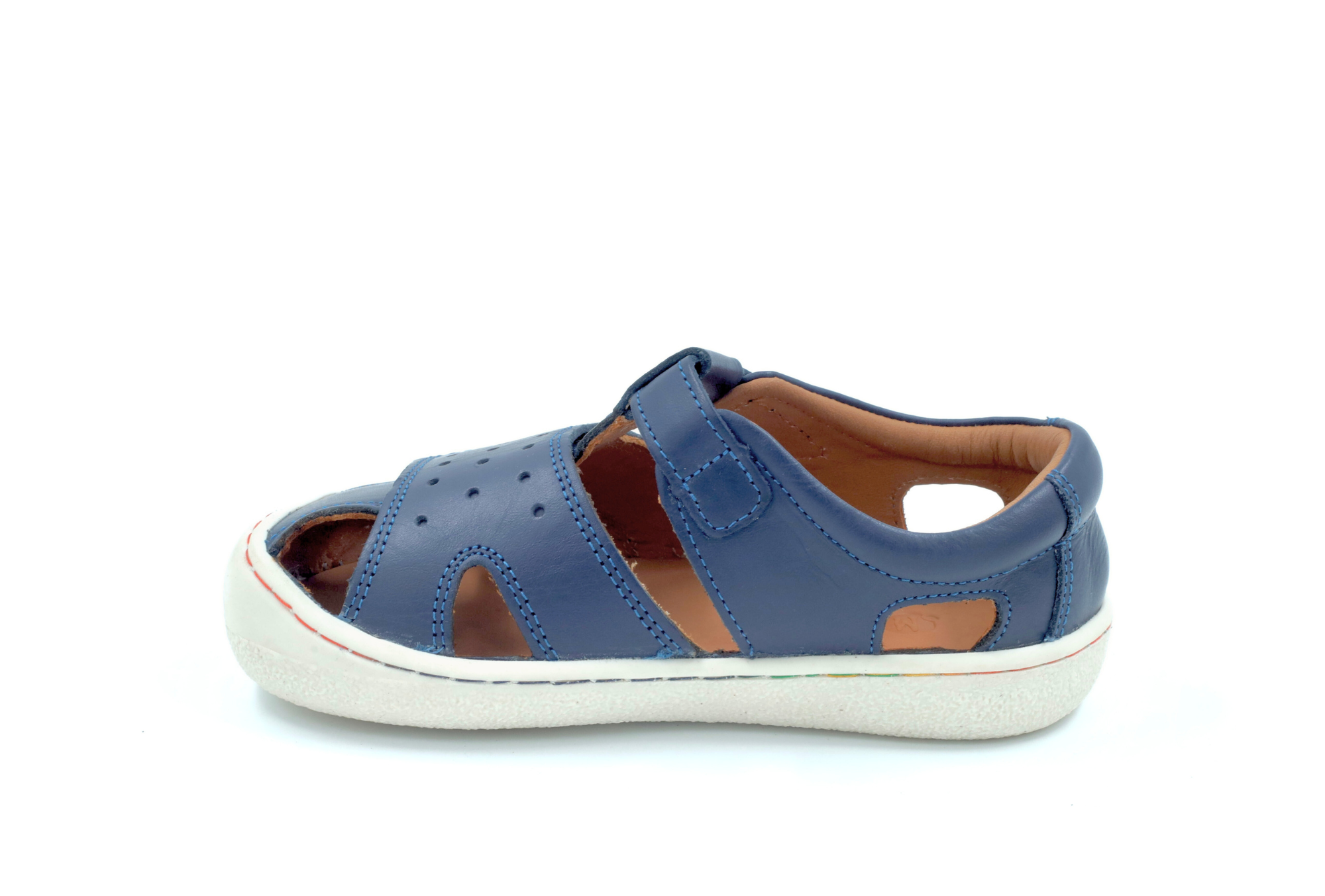 Barefoot Leather Sandals for Kids "Sanderling NEW" (navy)