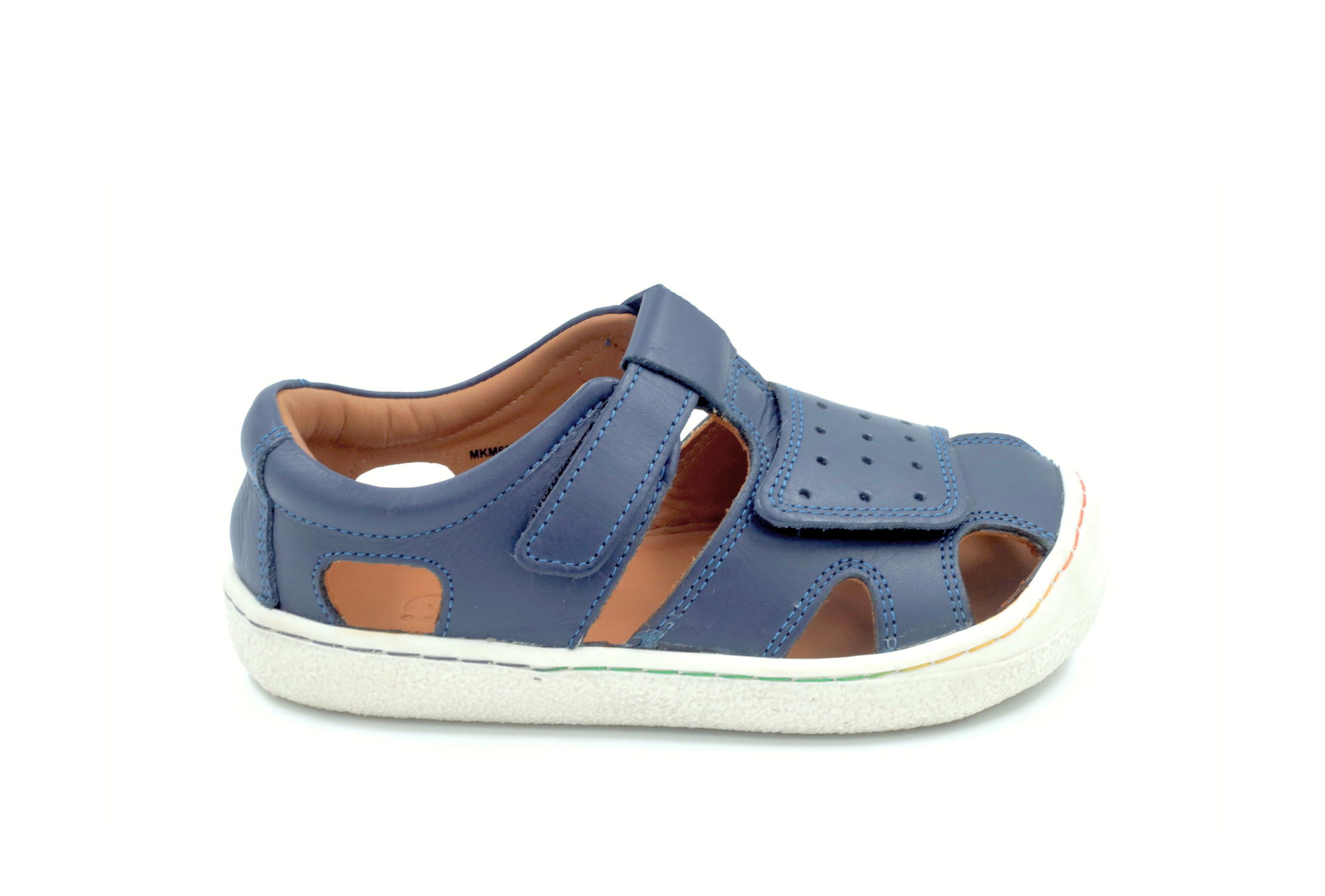 Barefoot Leather Sandals for Kids "Sanderling NEW" (navy)