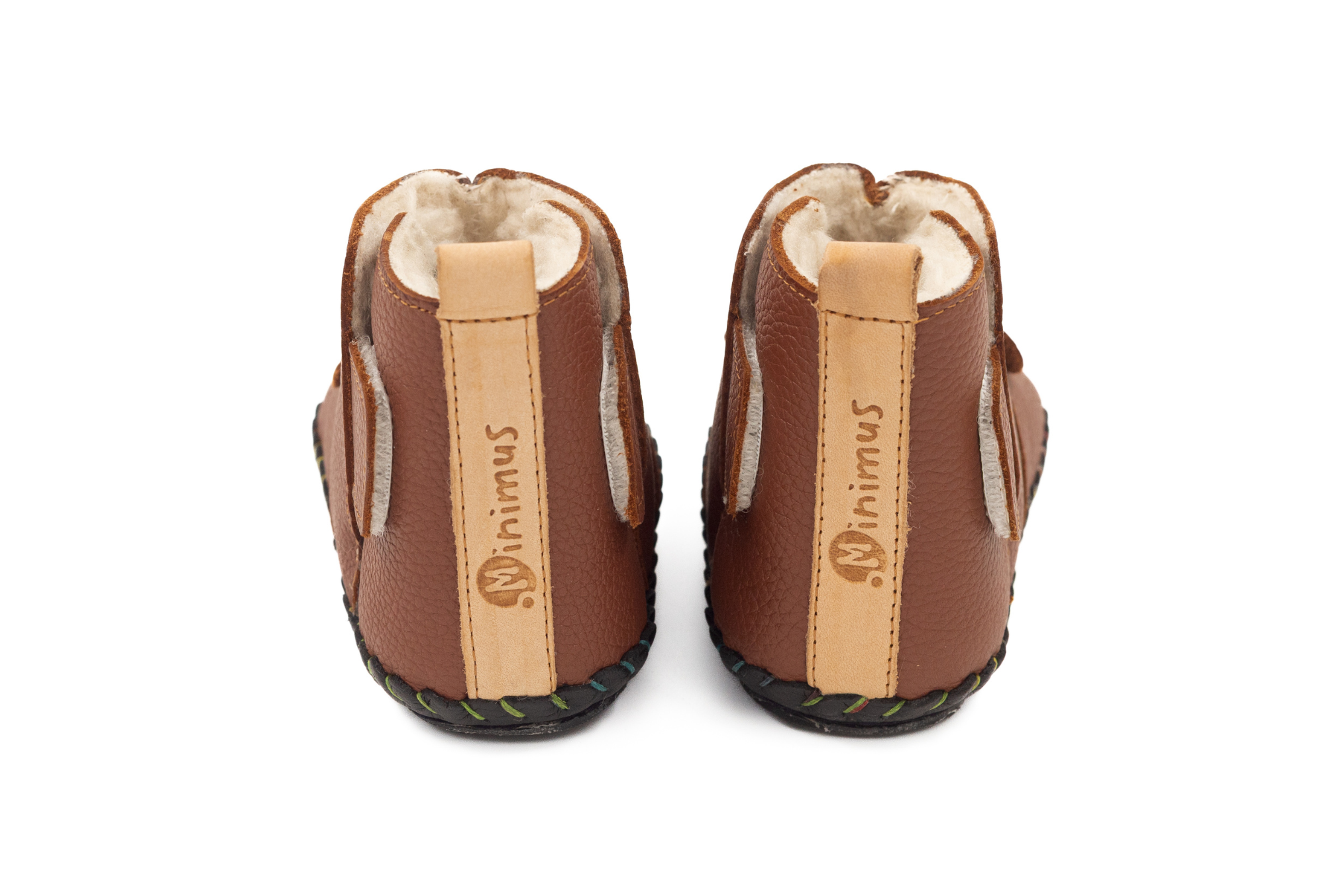 First-walker Barefoot Winter Booties "Little Bear" (tan)