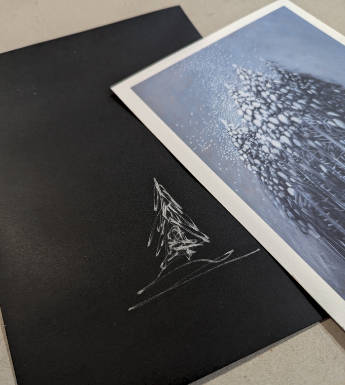 Ensemble de 4 cartes d'art