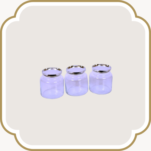 Ensemble de 3 bocaux en verre