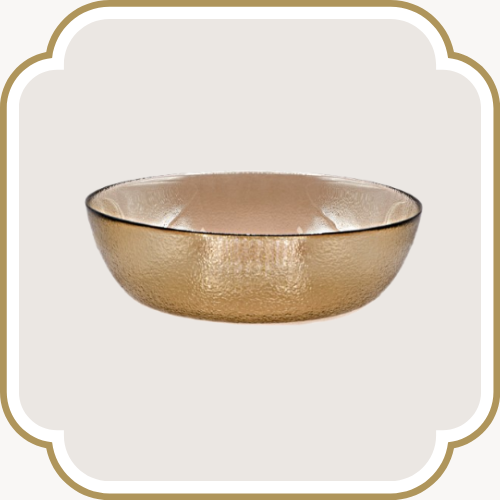 Ensemble de bols en verre simple - Bronze
