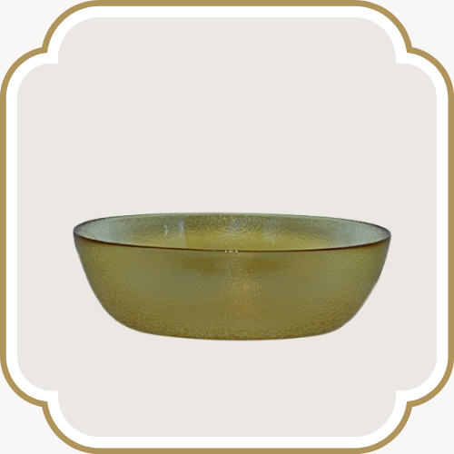 Ensemble de bols en verre simple - Vert