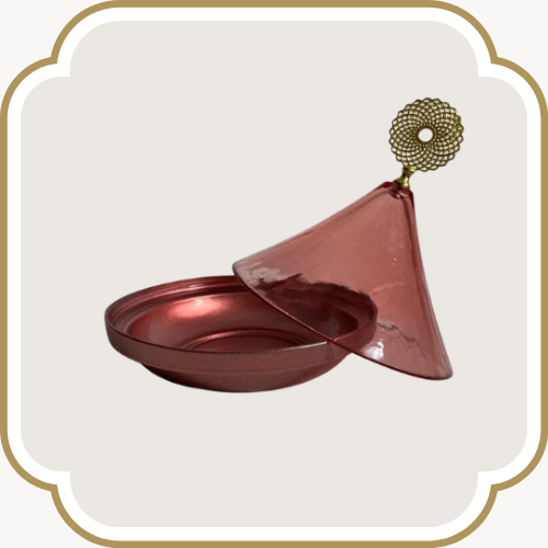 Ensemble de deux tagines - Rose
