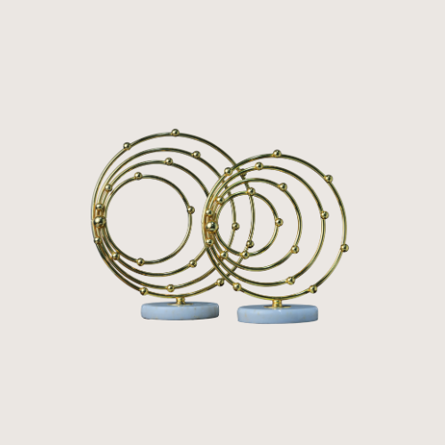Ensemble de 2 décors en forme cercle