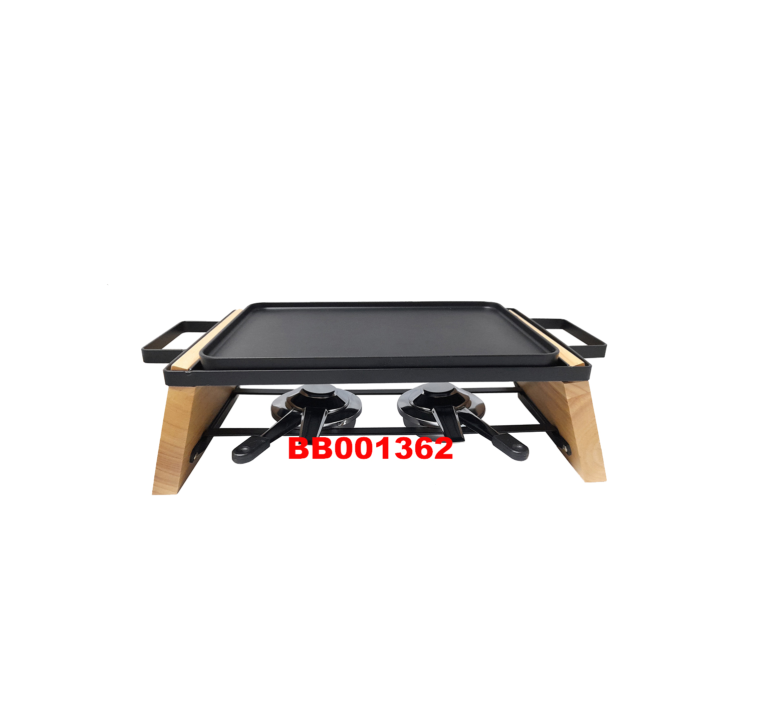 16 PCS DELUXE CAST IRON GRILL & RACLETTE SET
